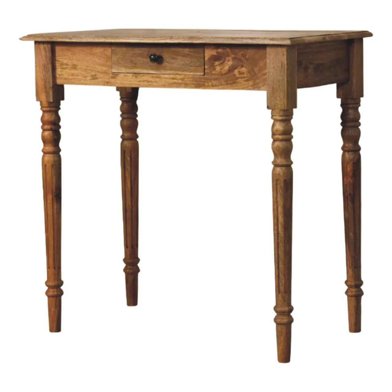 Oakish Turned Leg Writing Desk - Desks, photo 3 of 10
