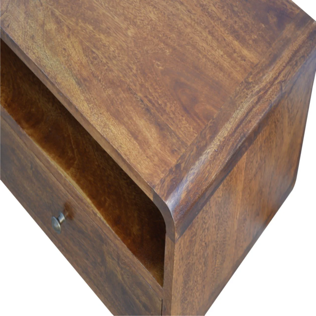 Curved Chestnut Media Unit - TV & media units, photo 4 of 10