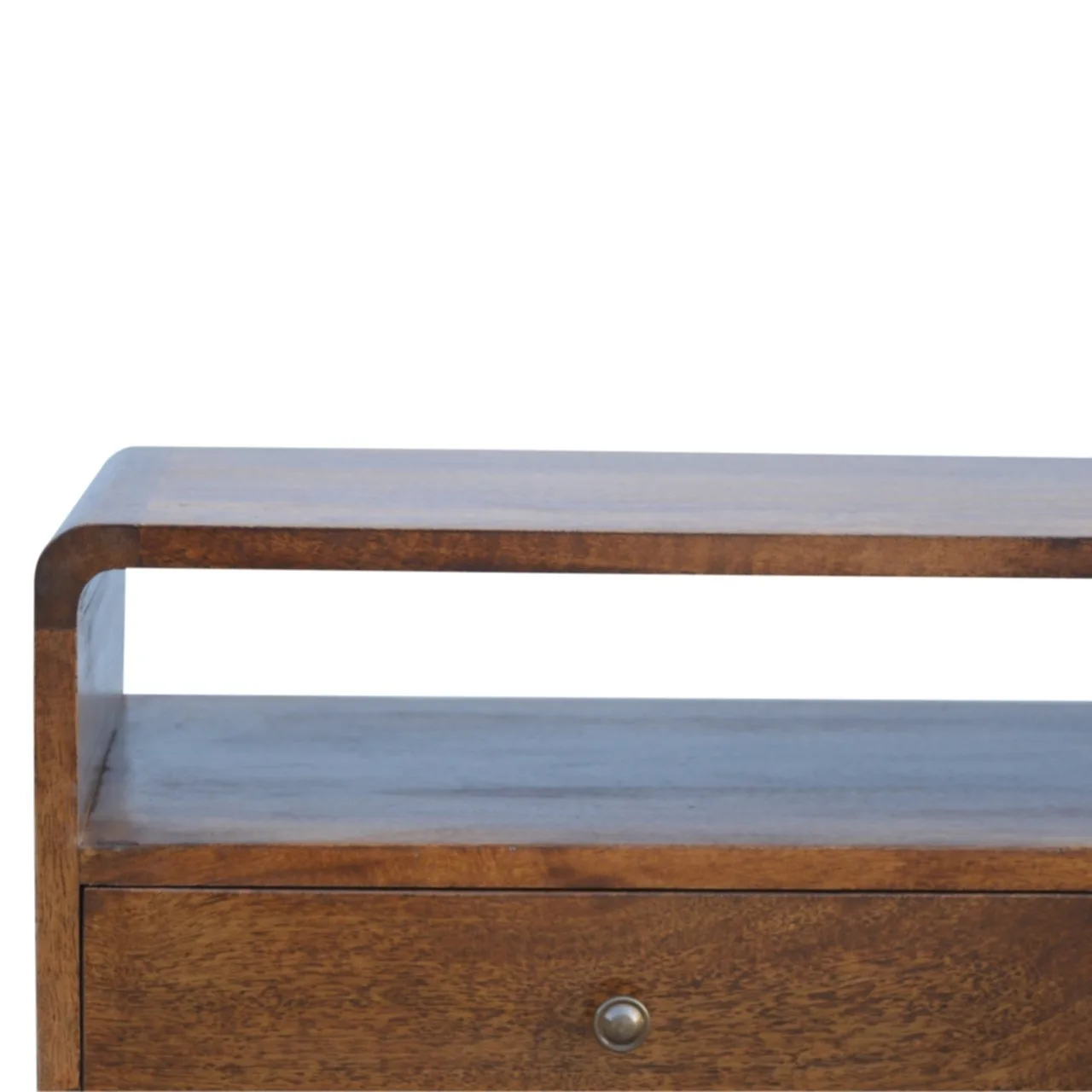 Curved Chestnut Media Unit - TV & media units, photo 5 of 10