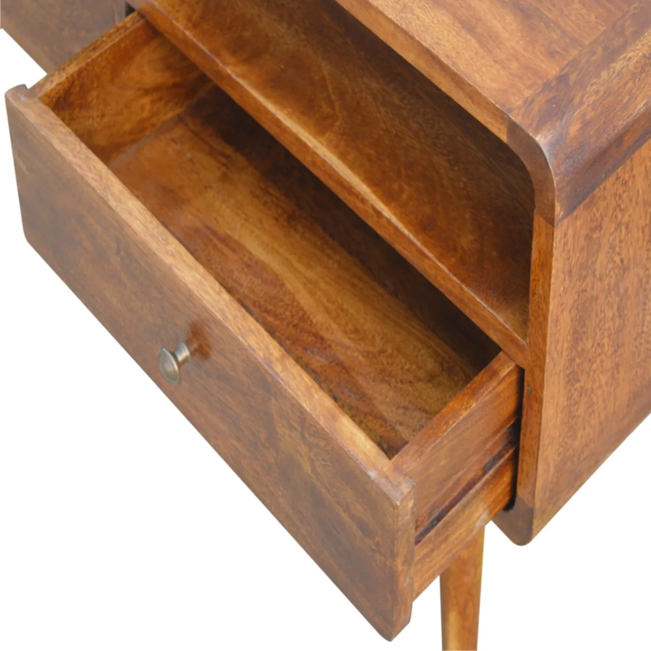 Curved Chestnut Media Unit - TV & media units, photo 6 of 10