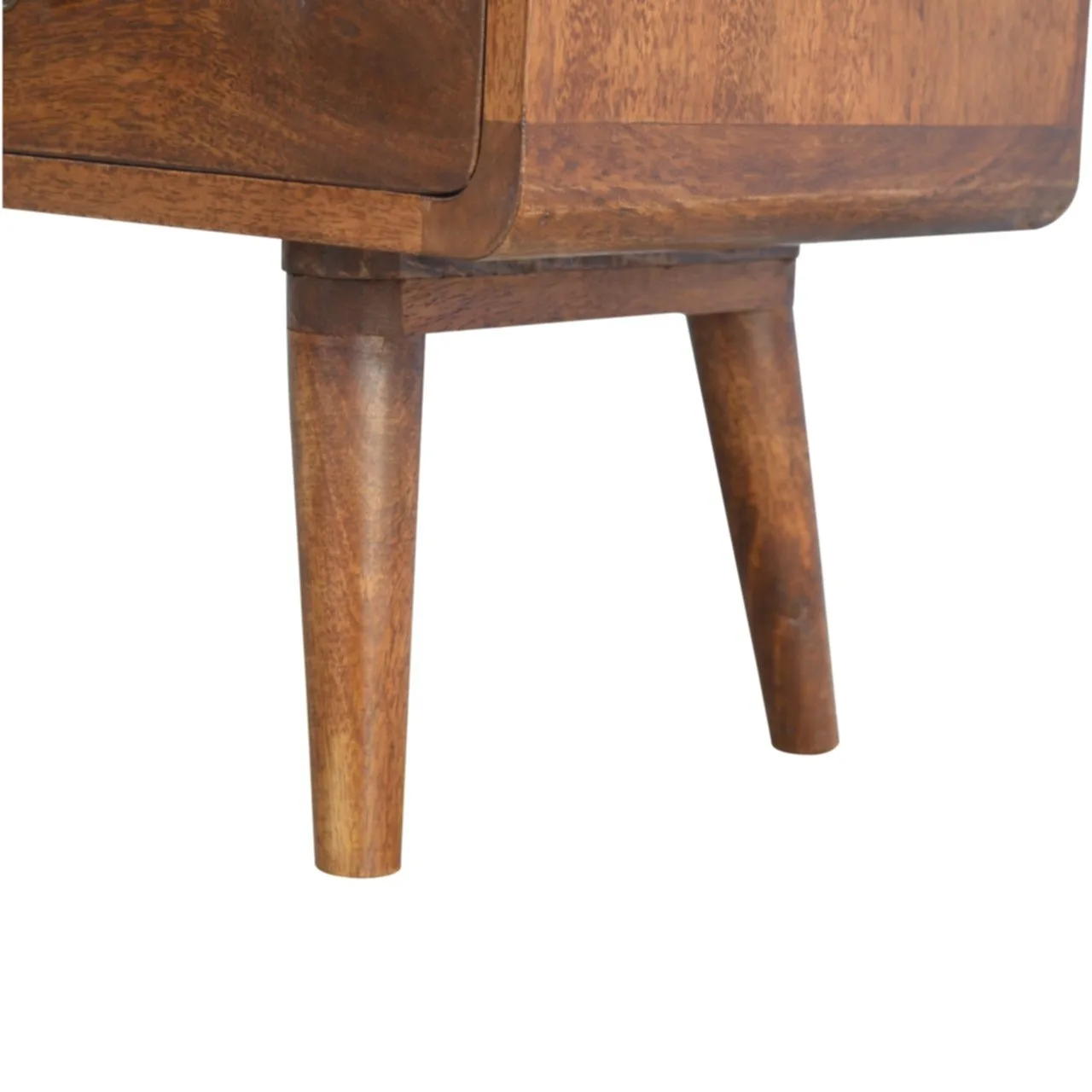 Curved Chestnut Media Unit - TV & media units, photo 7 of 10