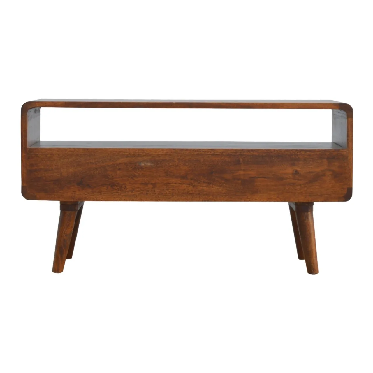 Curved Chestnut Media Unit - TV & media units, photo 9 of 10