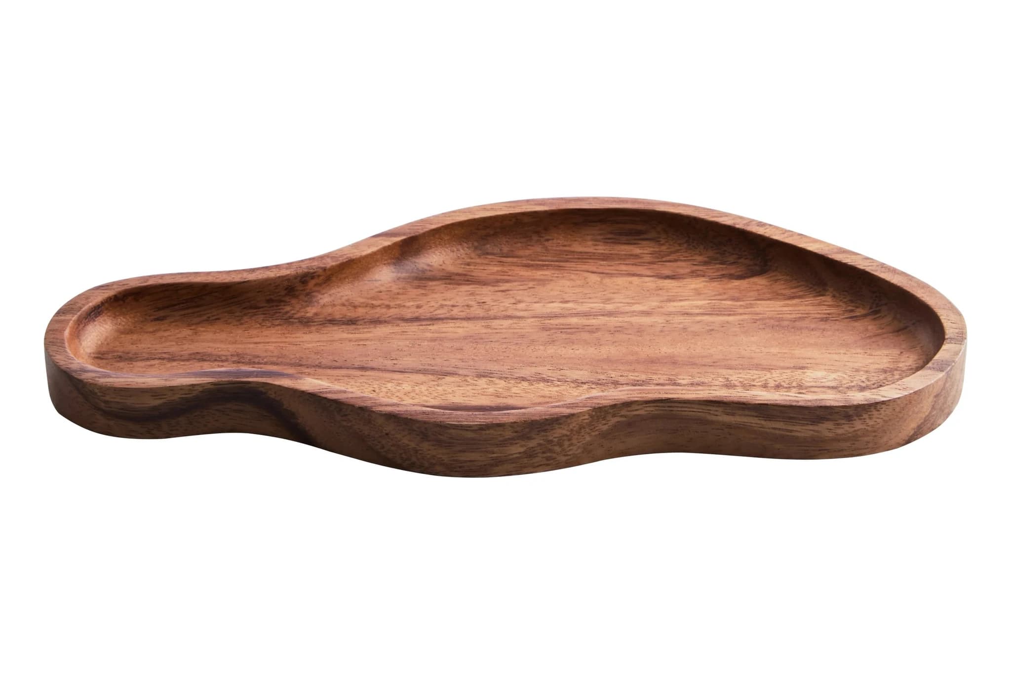Kora Acacia Wood Large Organic Shape Serving Plate and Tray - Tables, photo 4 of 8