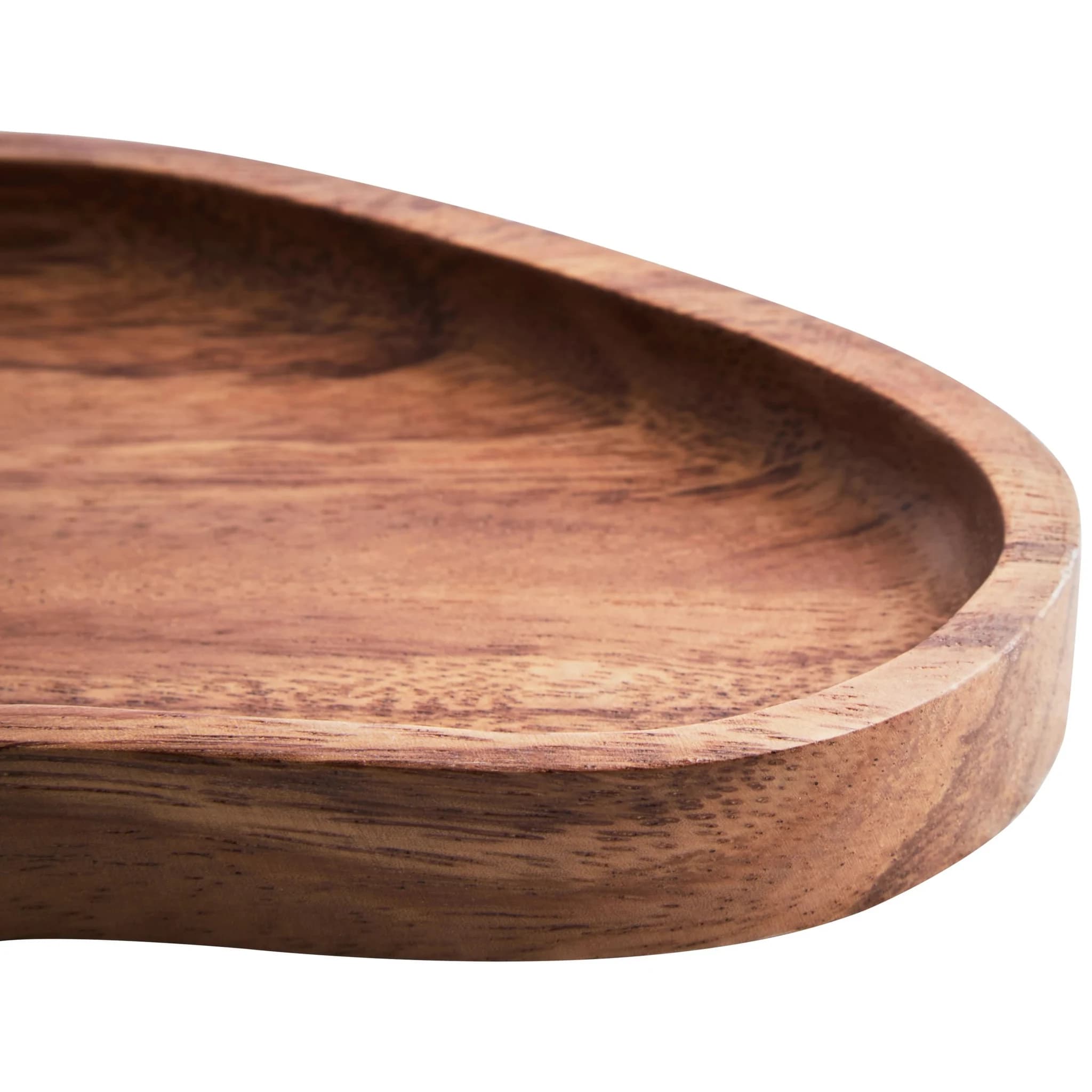 Kora Acacia Wood Large Organic Shape Serving Plate and Tray - Tables, photo 8 of 8