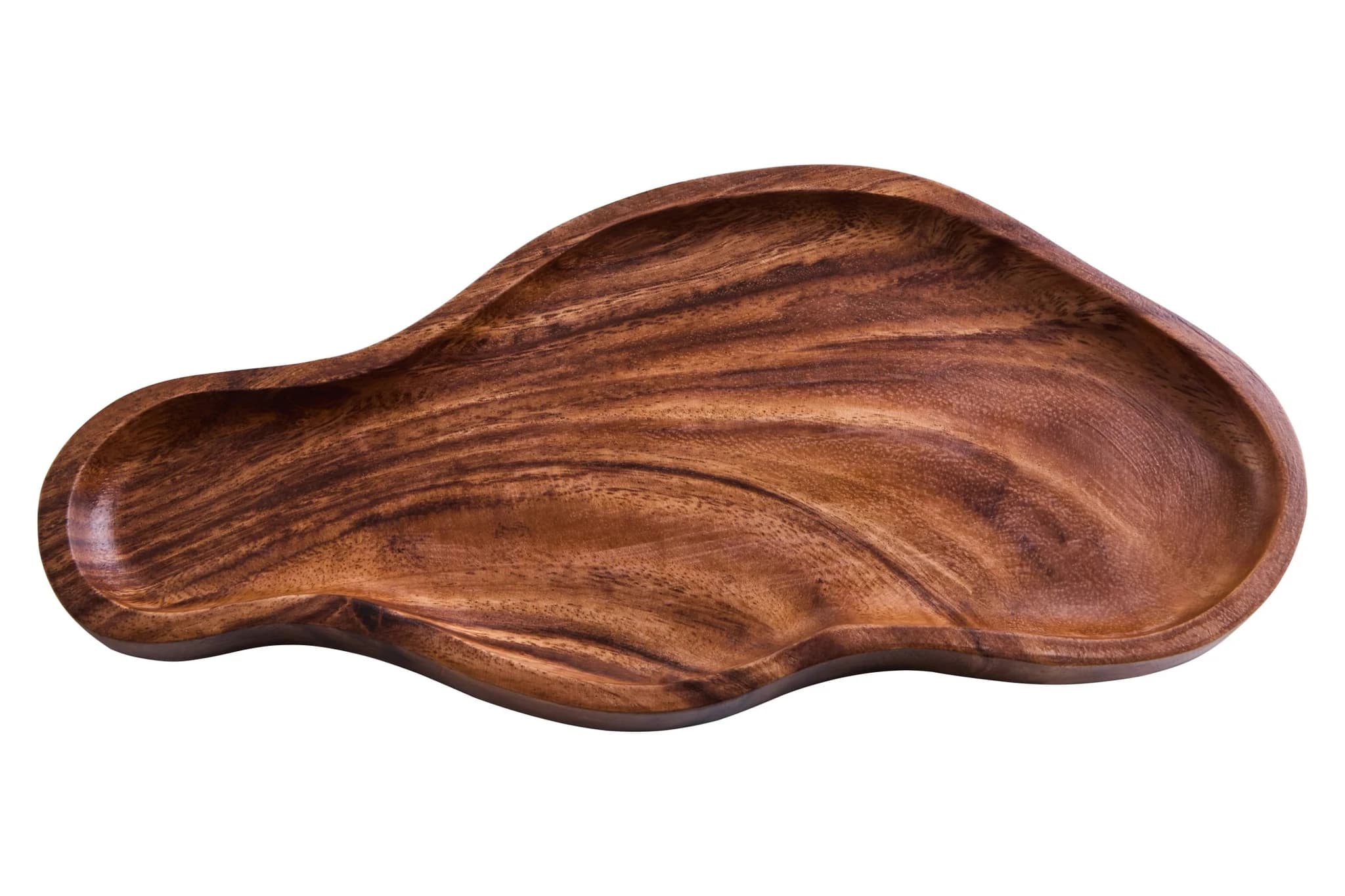Kora Acacia Wood Large Organic Shape Serving Plate and Tray - Tables, photo 3 of 8