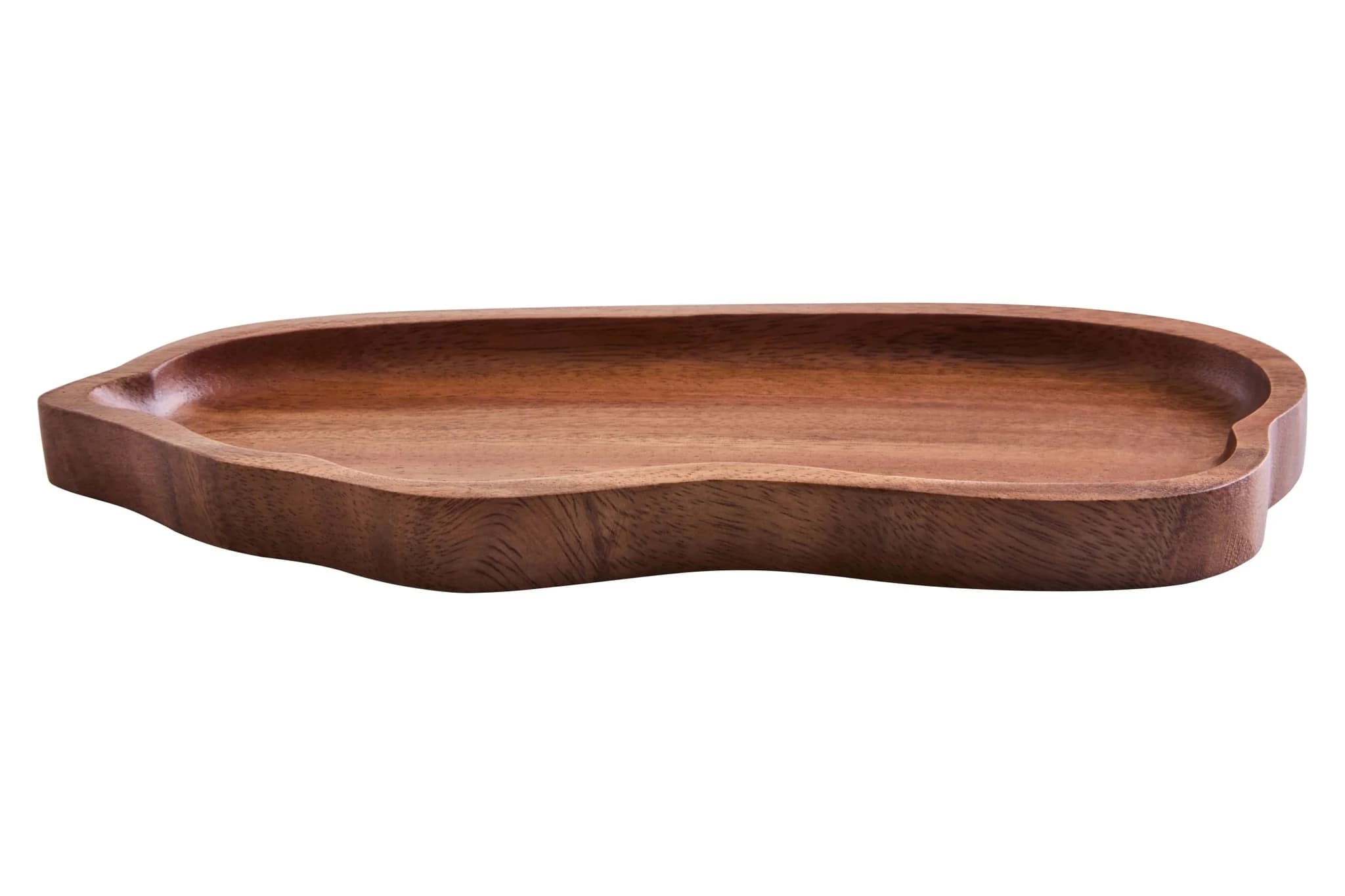Kora Acacia Wood Medium Organic Shape Serving Plate and Tray - Tables, photo 2 of 8