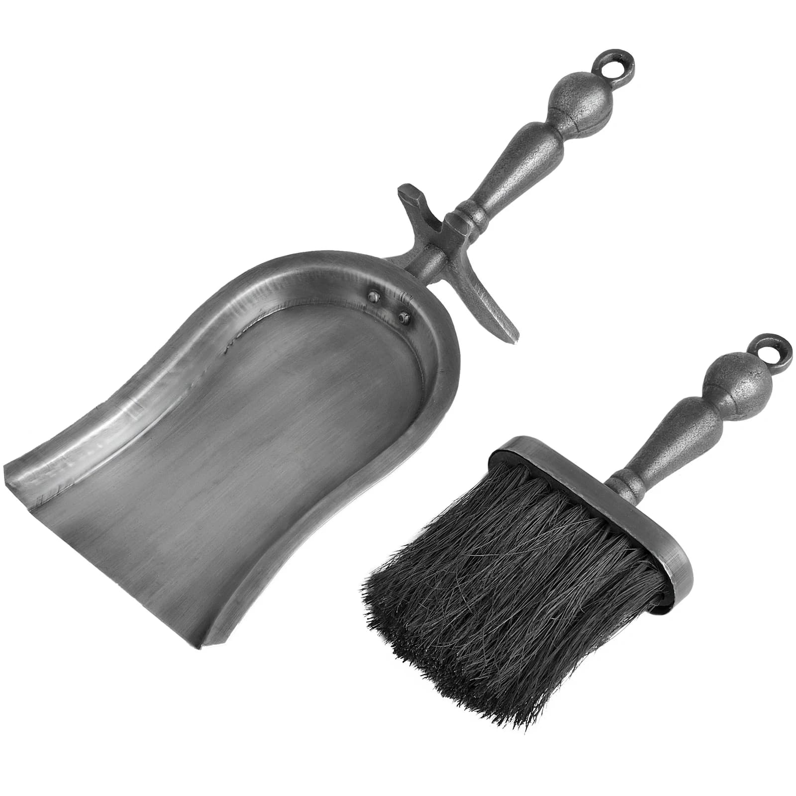Hearth Tidy Set in Antique Pewter Effect Finish - Decorative, photo 4 of 4
