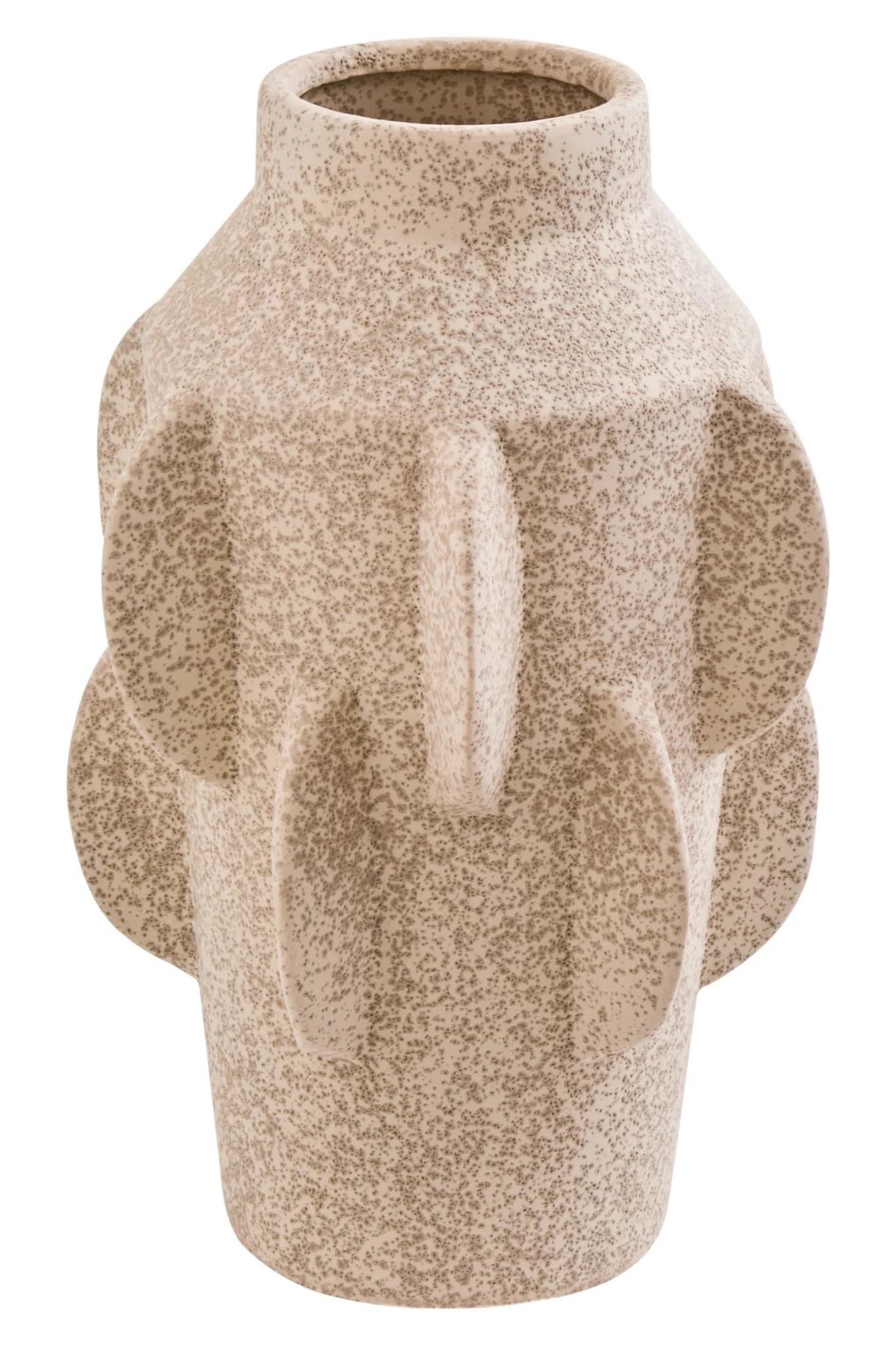 Sidra Cream Textured Stoneware Large Vase - Vases, photo 4 of 6