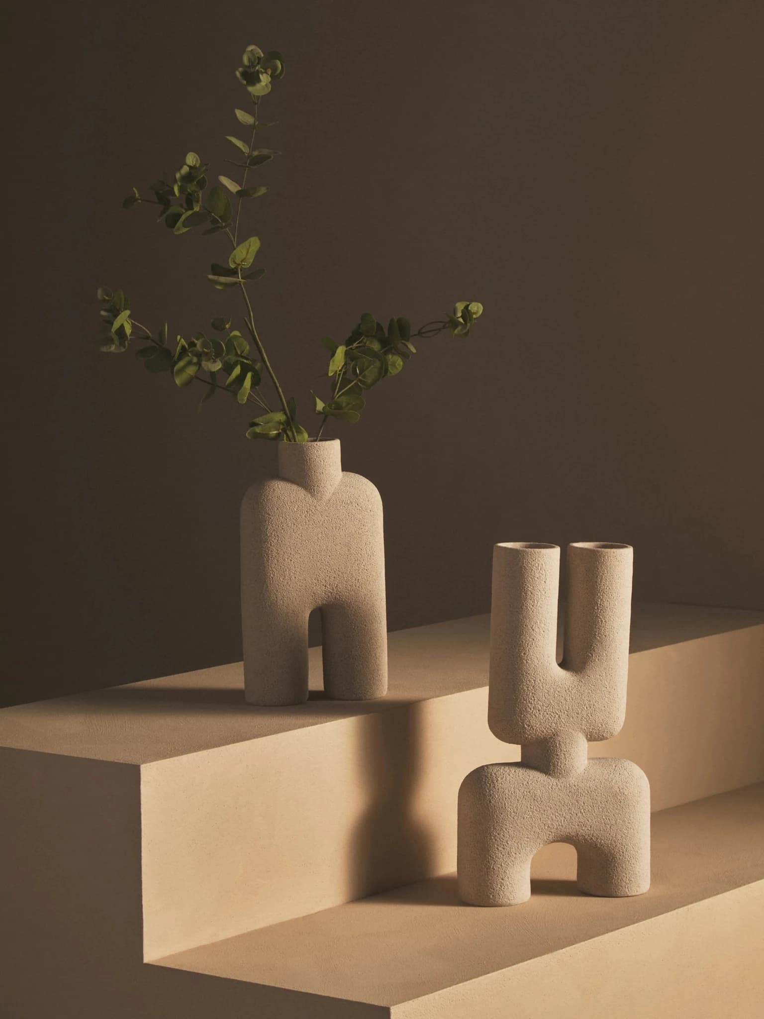 Broc Sandstone Effect Sculptured Large Vase - Vases, photo 8 of 8