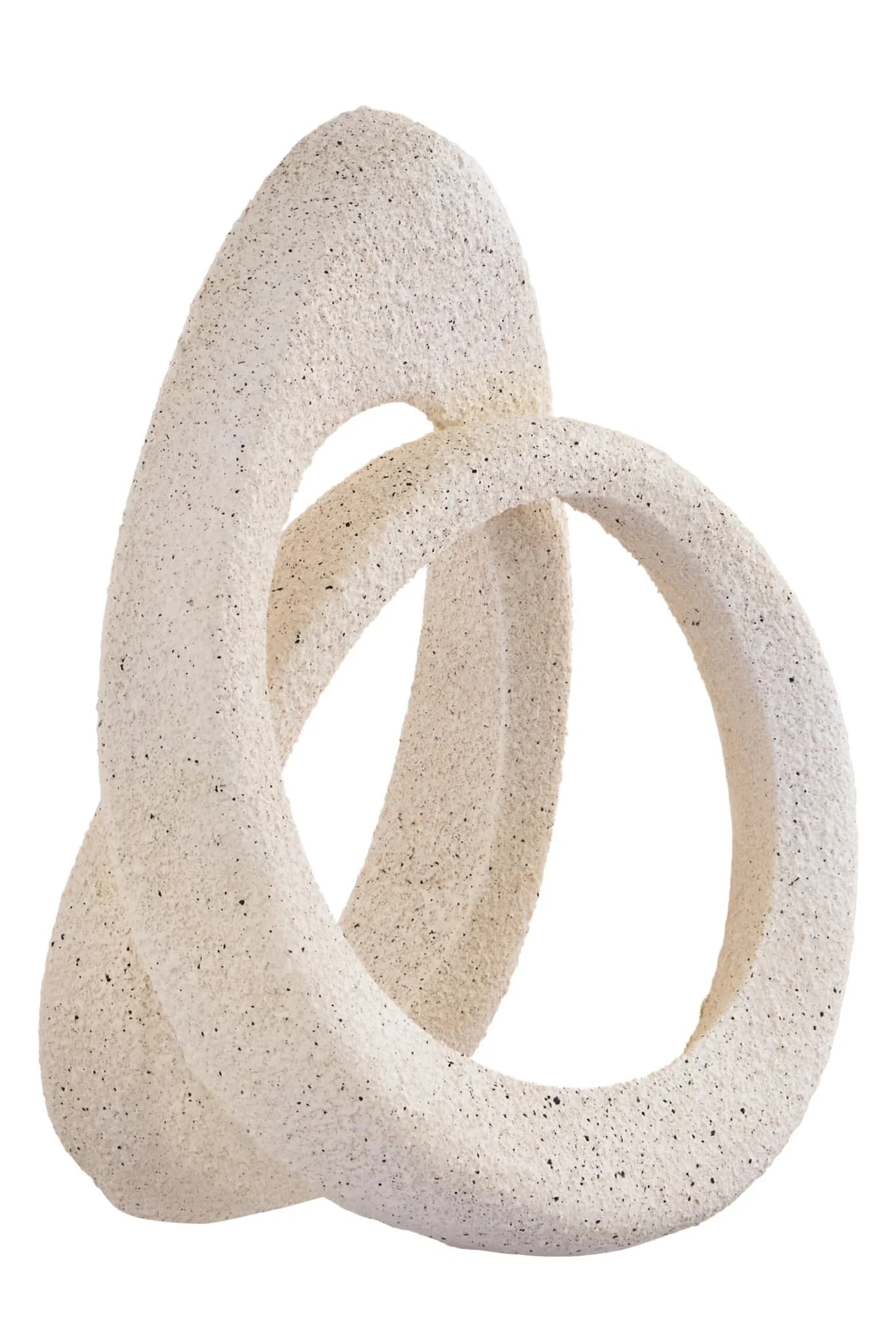 Broc Cream Textured Loop Sculpture - Decorative, photo 8 of 8