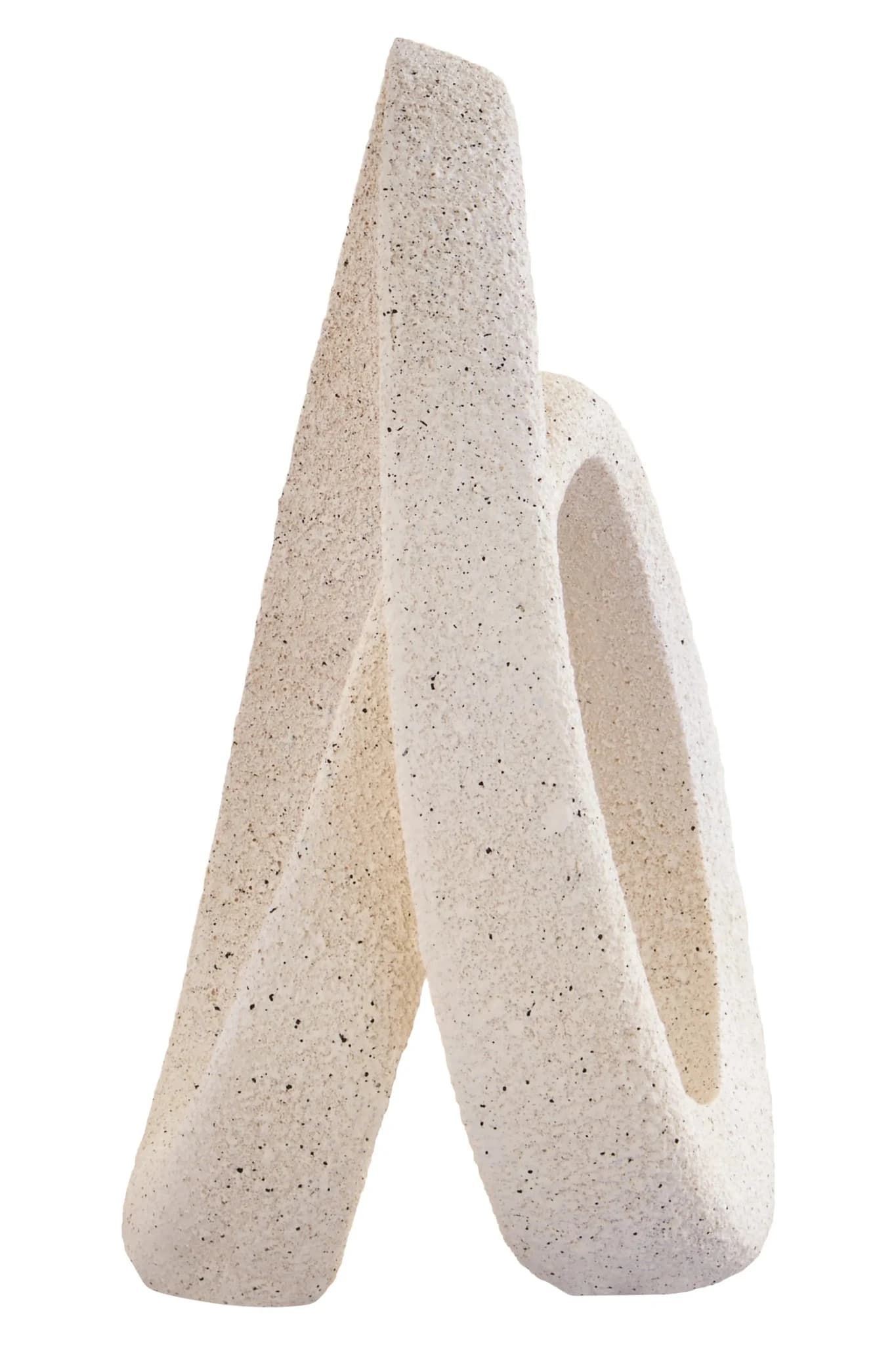 Broc Cream Textured Loop Sculpture - Decorative, photo 7 of 8