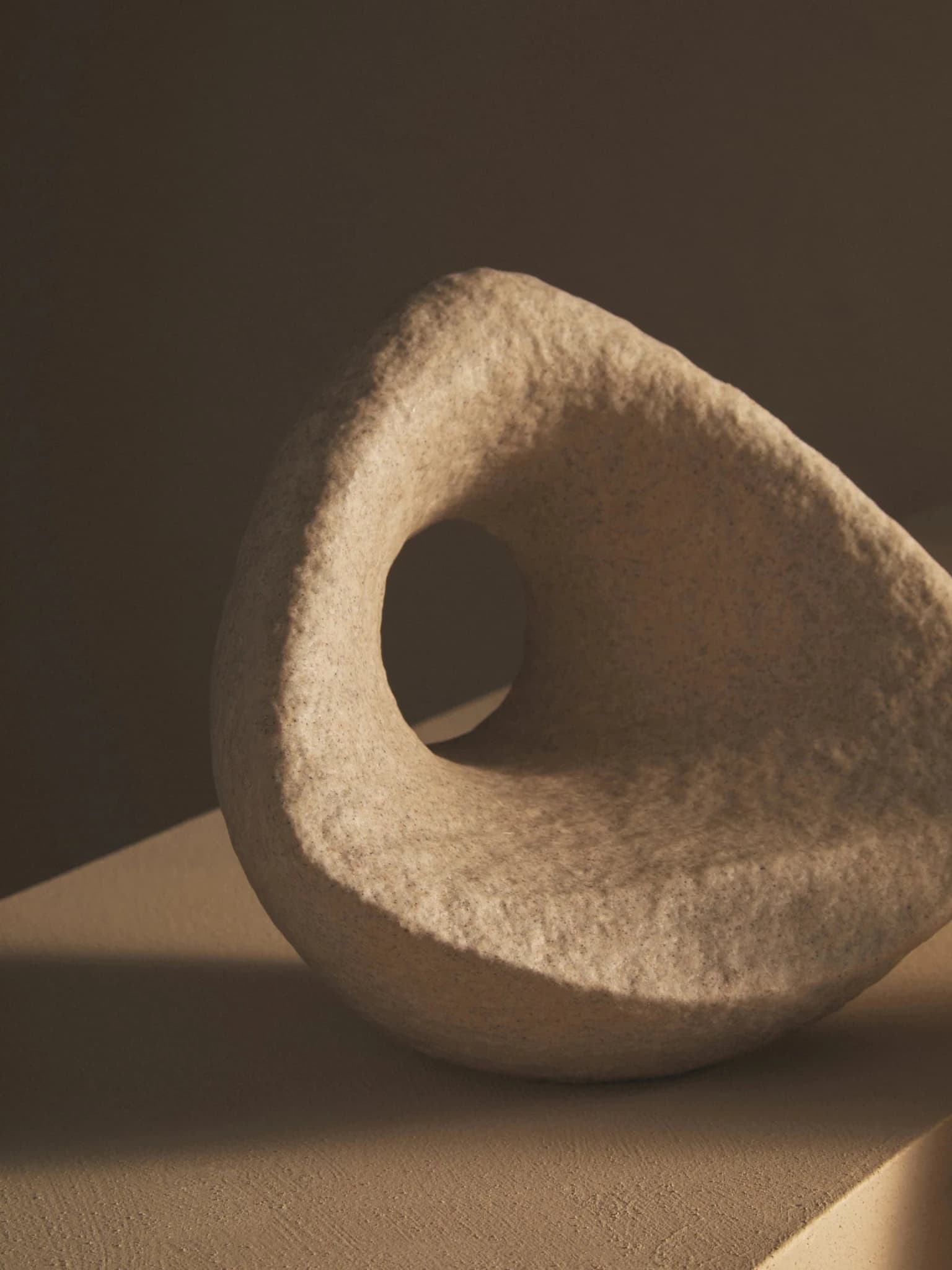 Broc Sandstone Effect Geometric Sculpture - Decorative, photo 2 of 8