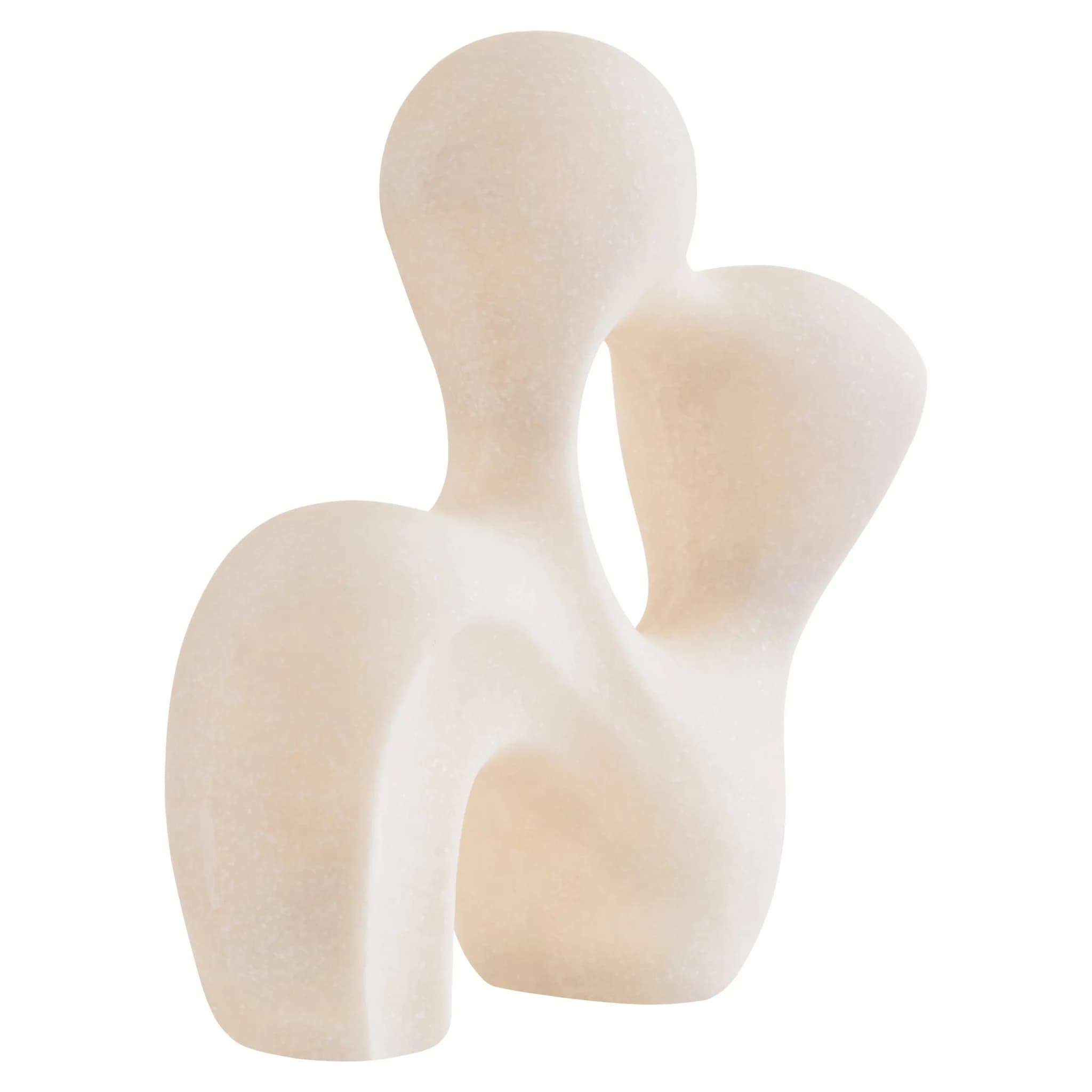 Broc White Marble Effect Organic Sculpture - Decorative, photo 6 of 8