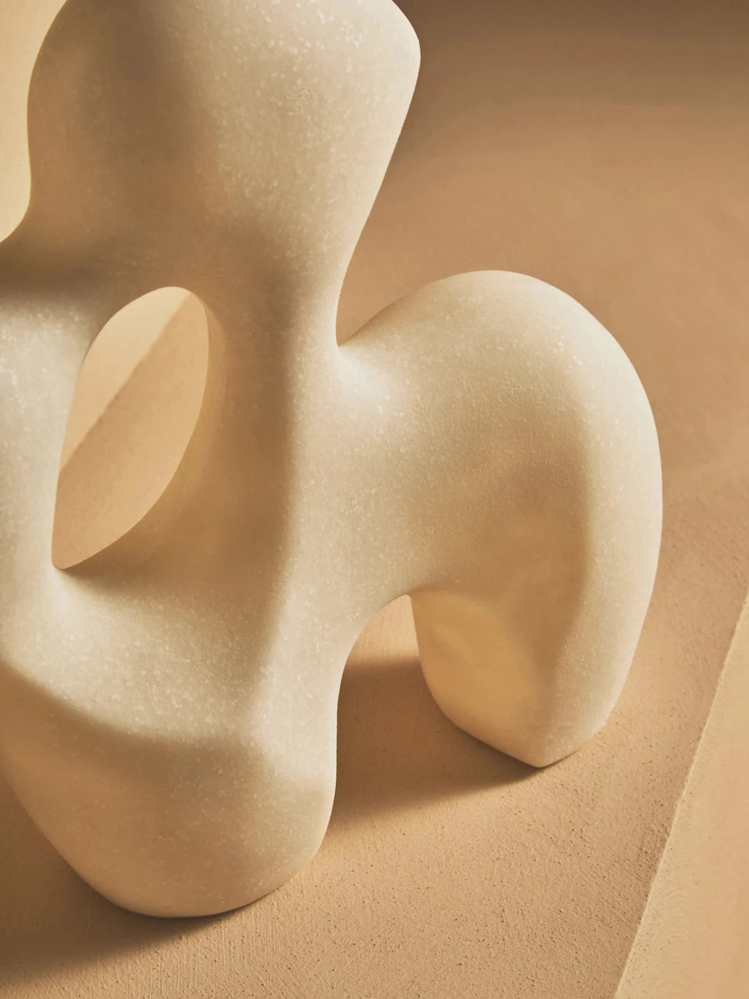 Broc White Marble Effect Organic Sculpture - Decorative, photo 2 of 8