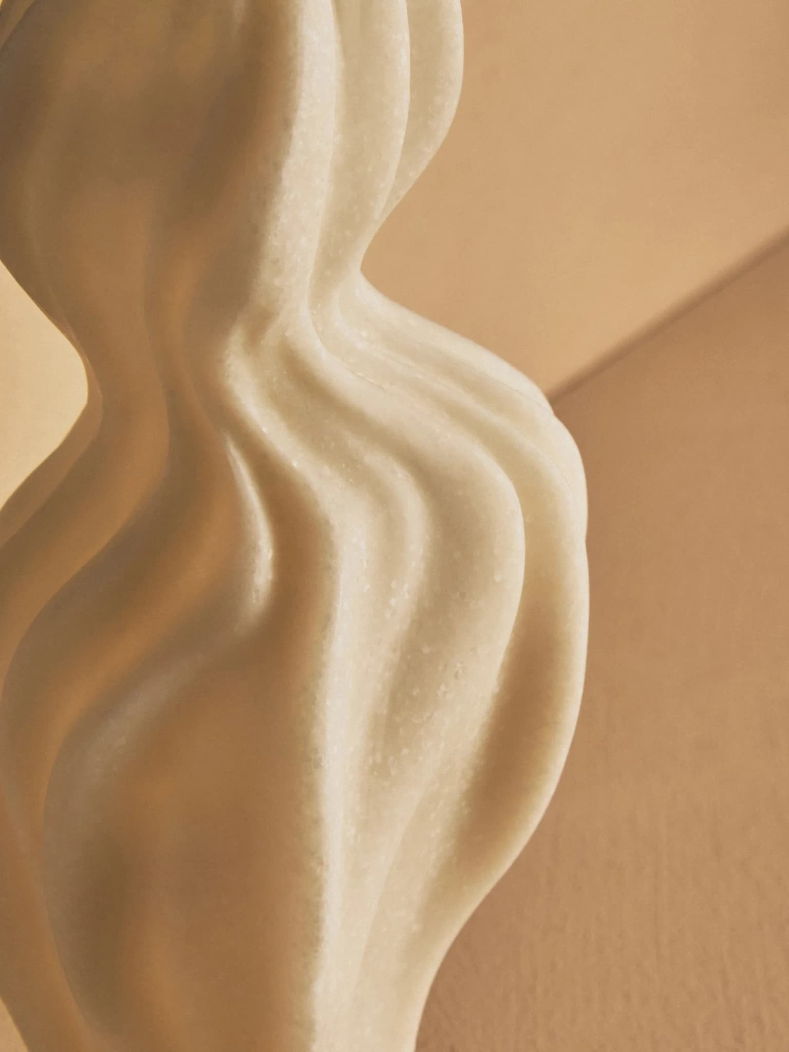 Broc White Marble Effect Organic Twist Vase - Vases, photo 2 of 8