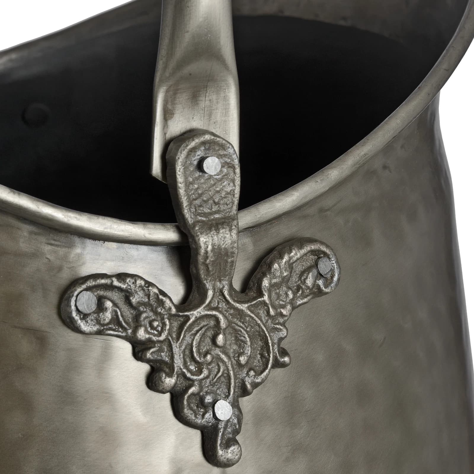 Antique Pewter Coal Bucket - Trays & baskets, photo 5 of 5