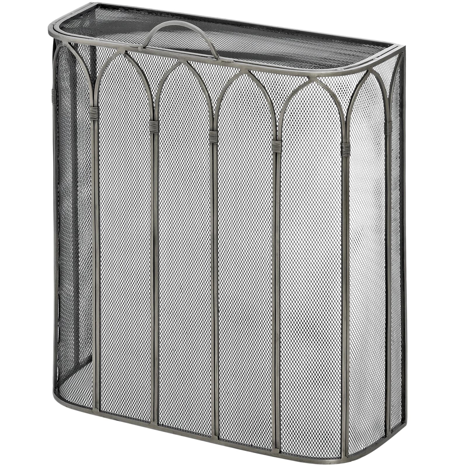 Gothic Antique Pewter Firescreen - Decorative, photo 2 of 3