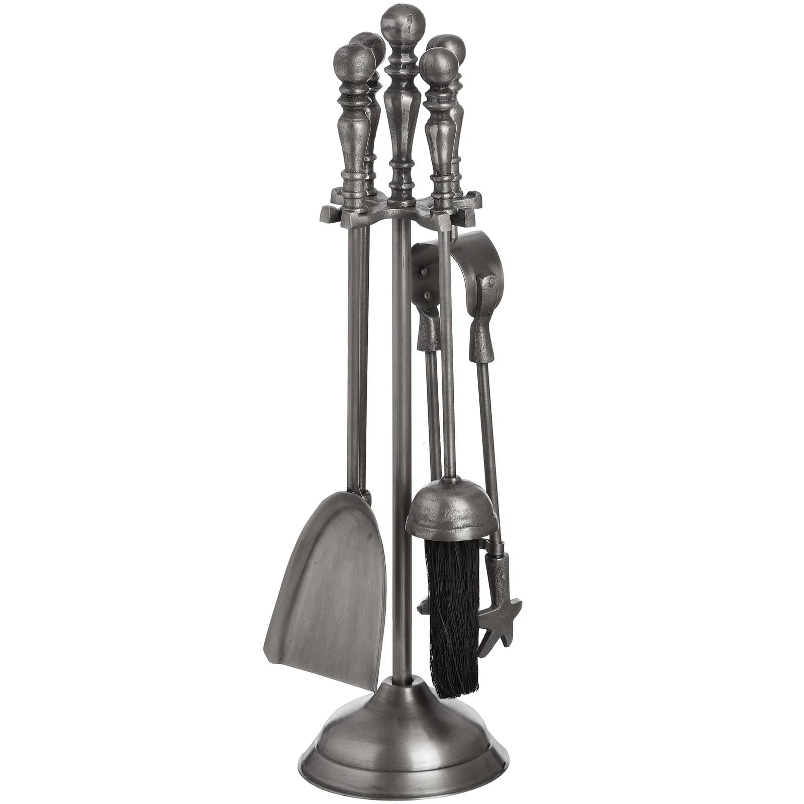 Traditional Companion Set In Antique Pewter - Decorative, photo 3 of 3
