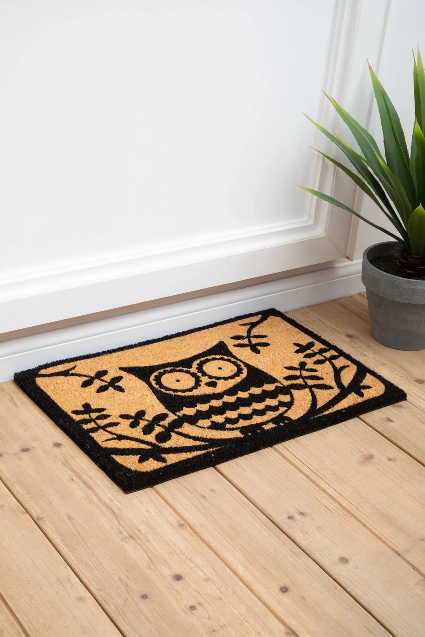 Coir Owl Doormat - Decorative, photo 2 of 2