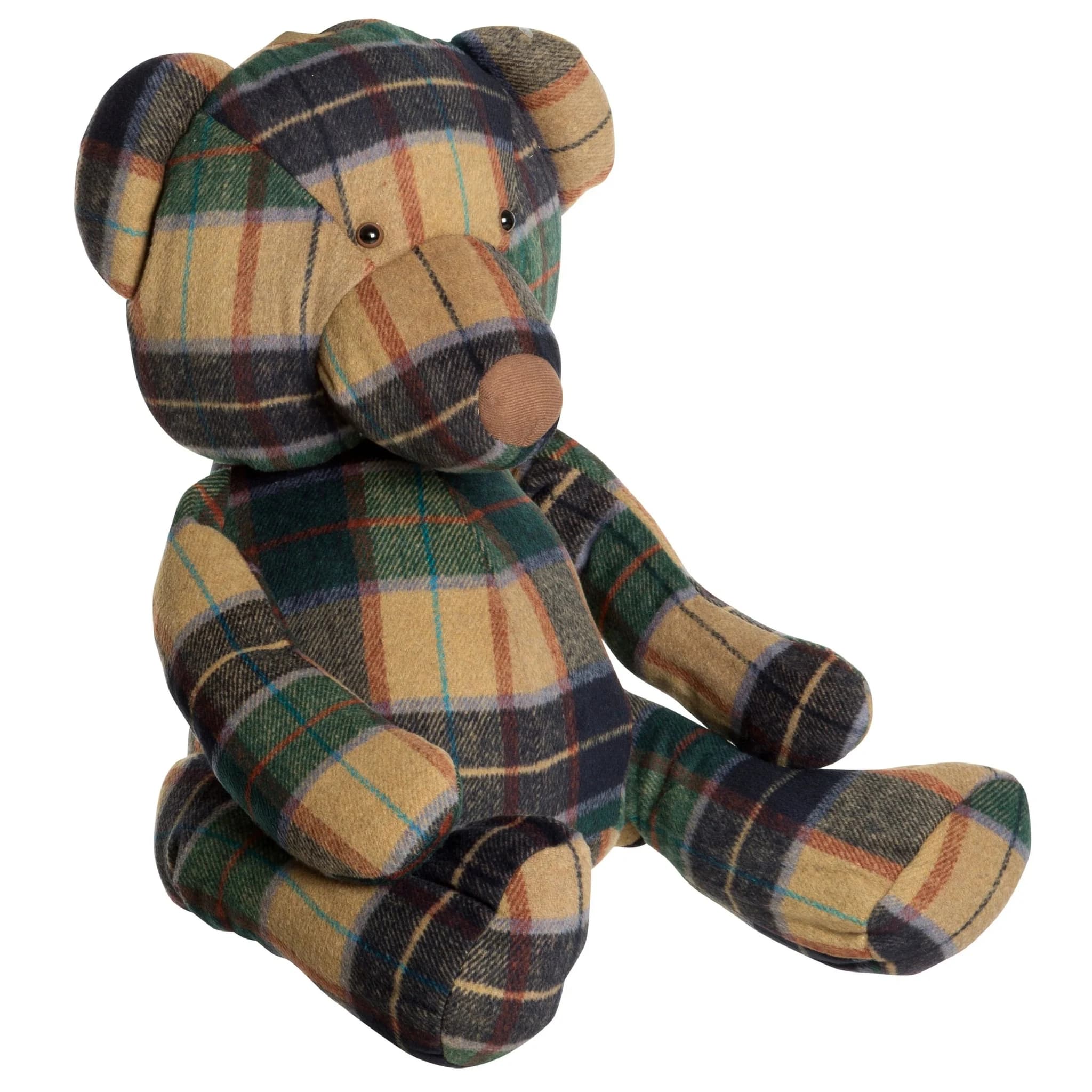 Bute Large Green Check Tartan Bear Door Stop - Decorative, photo 2 of 2