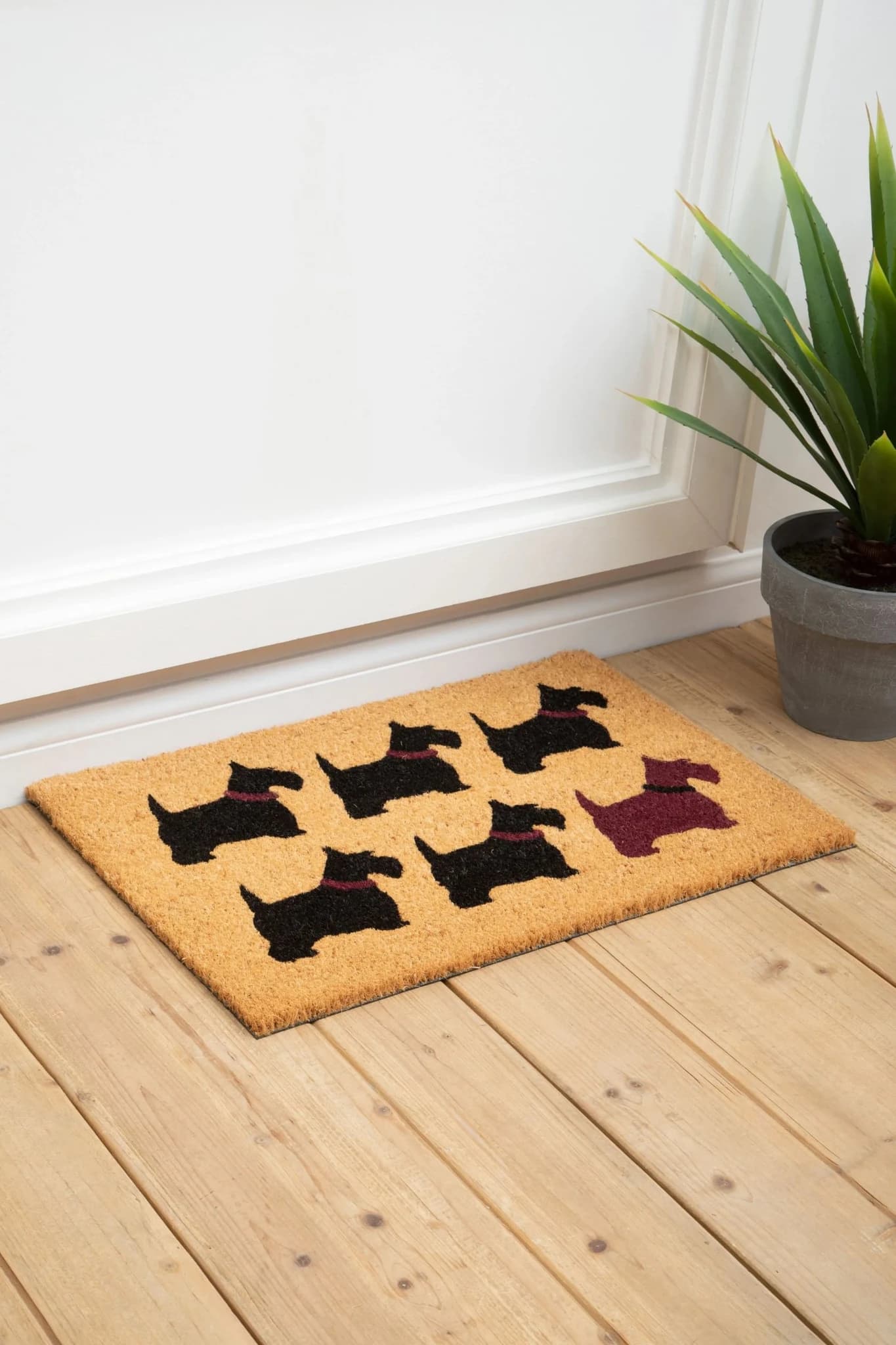 Filta Scottie Dog Coir Doormat - Decorative, photo 2 of 4