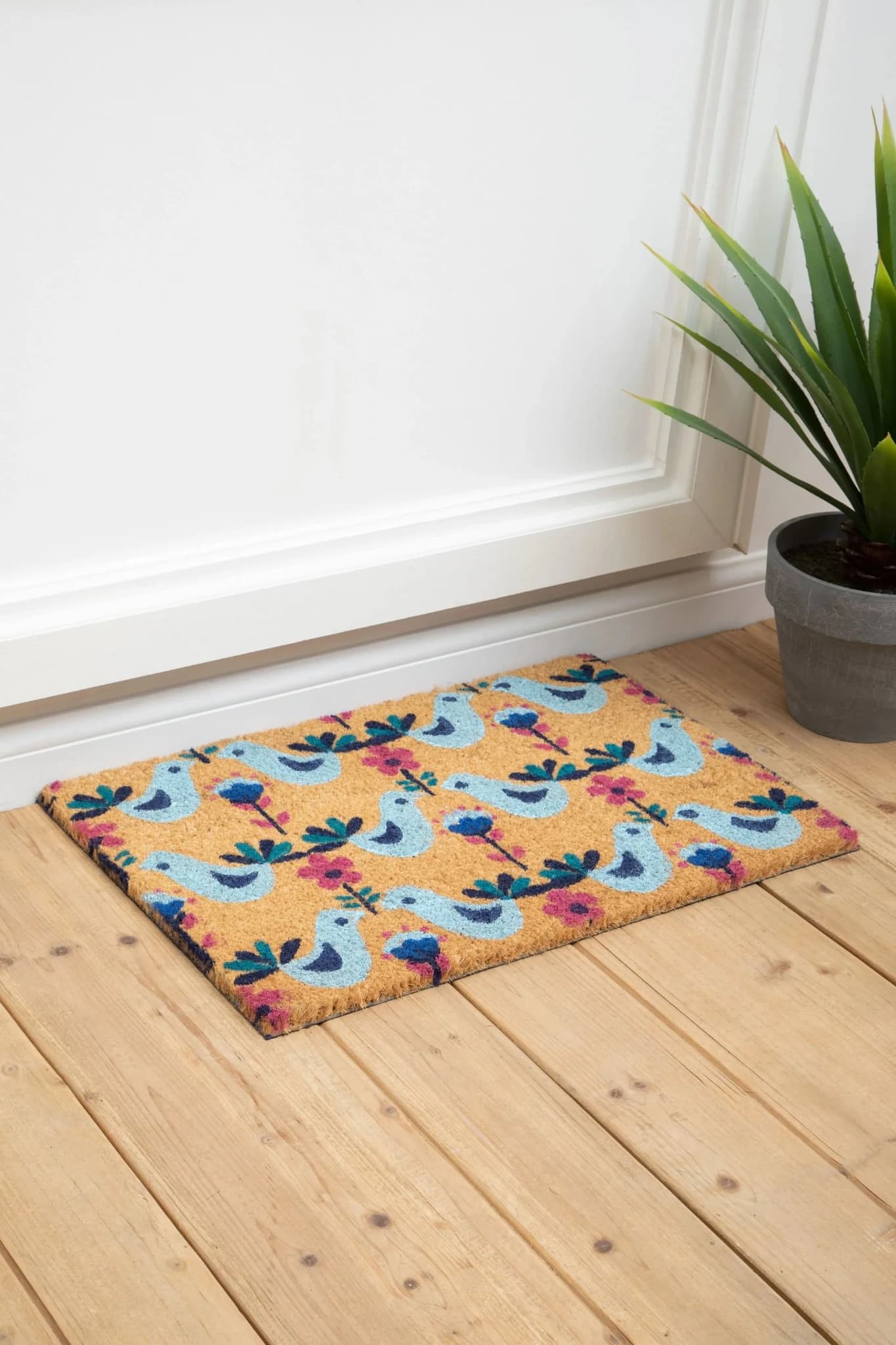 Filta Sparrows Coir Doormat - Decorative, photo 2 of 4