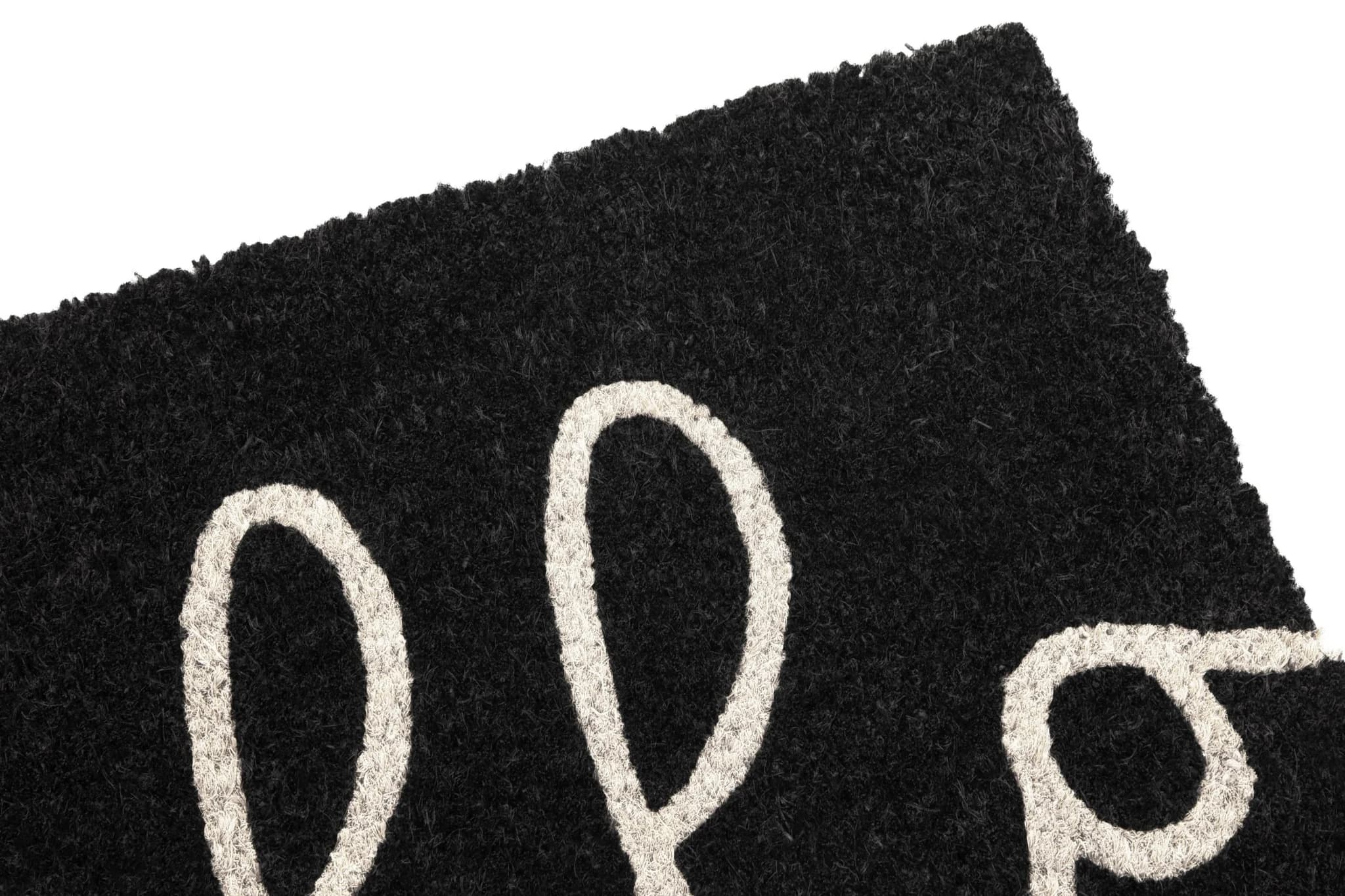 Filta Hello Black Coir Doormat - Decorative, photo 5 of 7