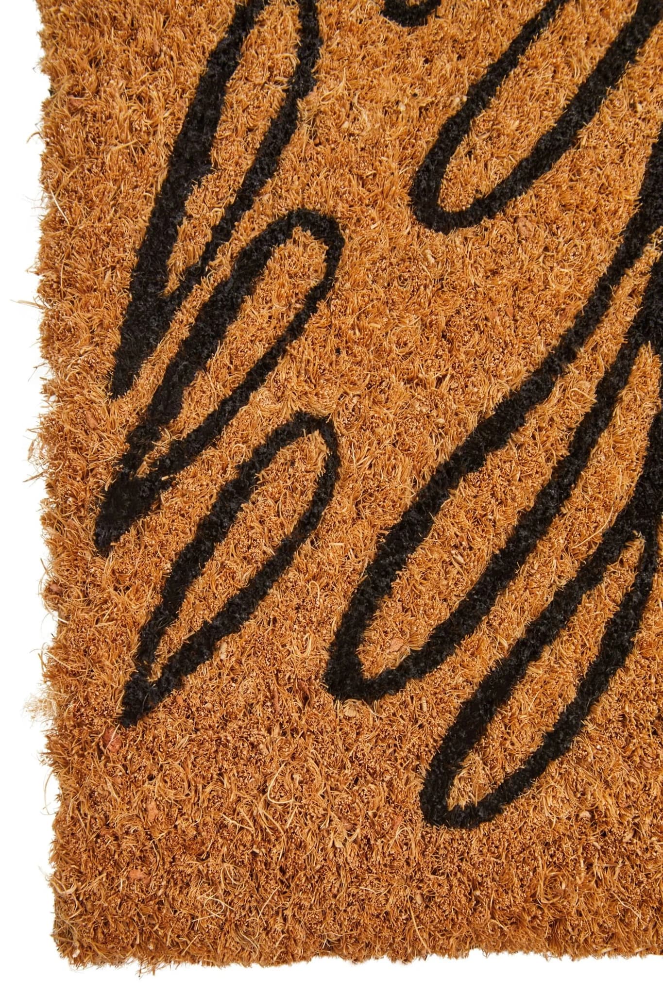 Filta Leaves Design Rectangular Coir Doormat - Decorative, photo 4 of 4
