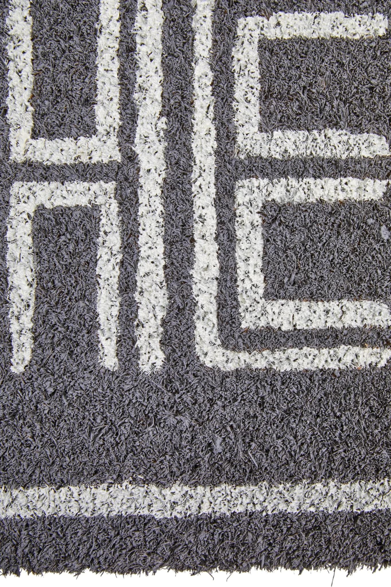 Filta Hello Grey And White Rectangular Coir Doormat - Decorative, photo 2 of 4