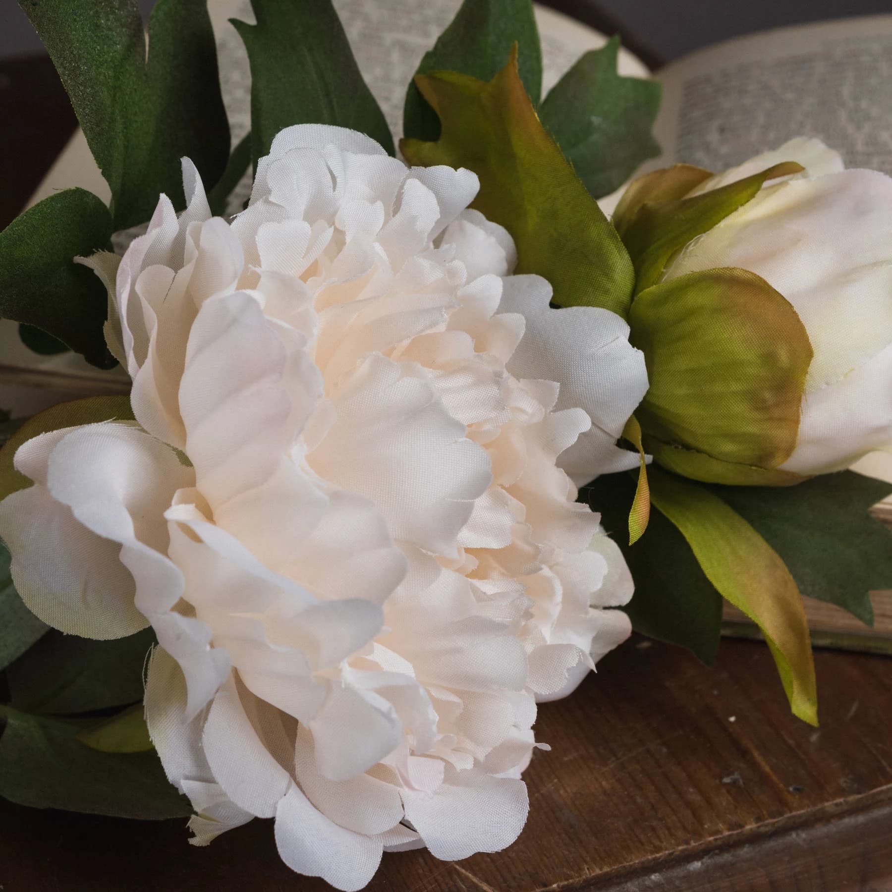 White Fashion Peony — Pack of 5 - Artificial plants & flowers, photo 3 of 5