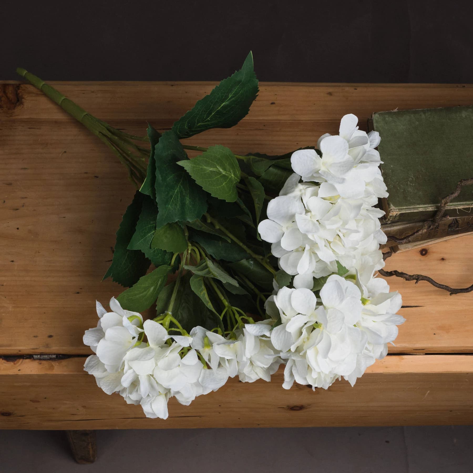 White Hydrangea Bouquet — Pack of 3 - Artificial plants & flowers, photo 2 of 5
