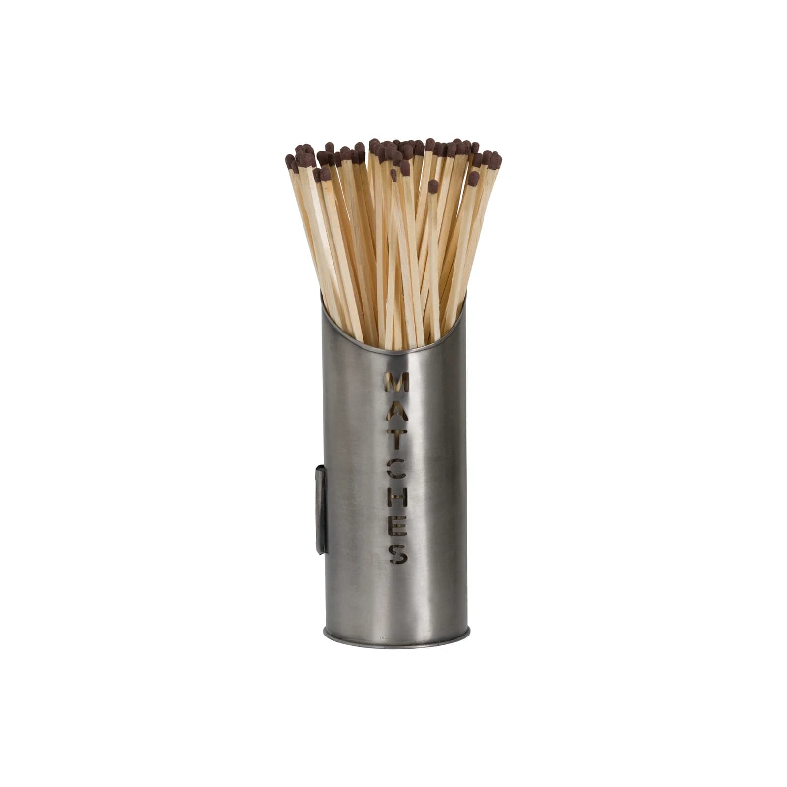 Pewter Finish Logs And Kindling Buckets & Matchstick Holder - Trays & baskets, photo 6 of 6