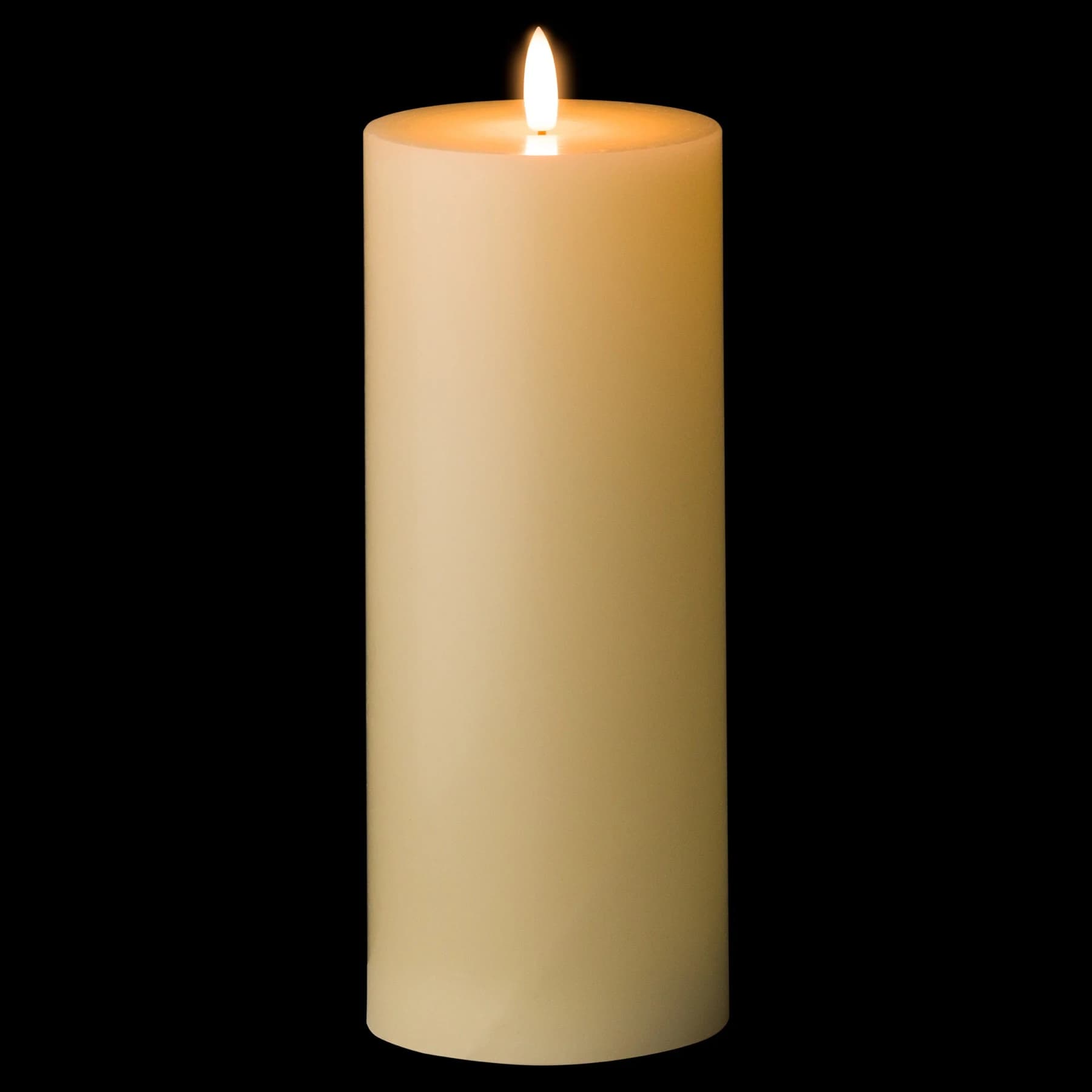 Luxe Collection Natural Glow 3.5 x 9 LED Cream Wax Candle - Candles, photo 3 of 6
