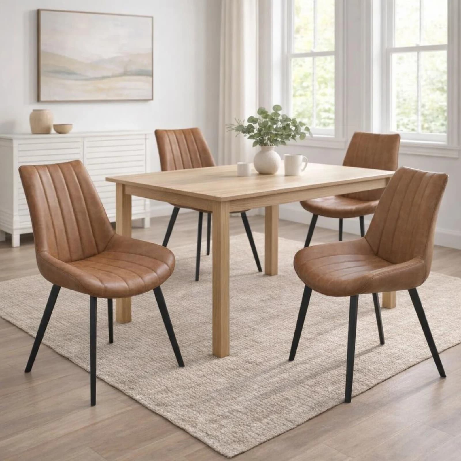 Malmo Tan Dining Chair - Chairs, photo 2 of 6