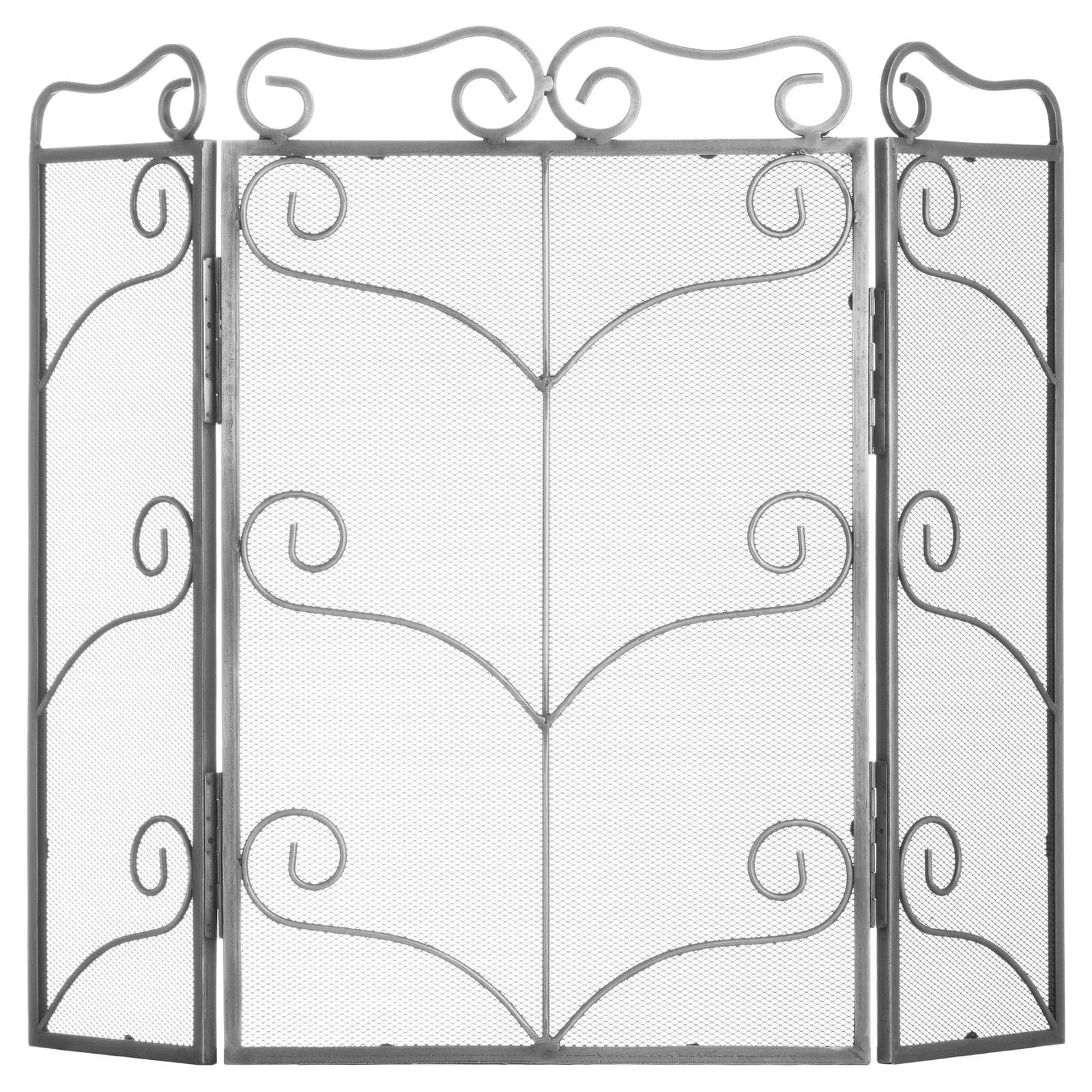 Heavy Large Antique Silver Fire Screen - Decorative, photo 2 of 3