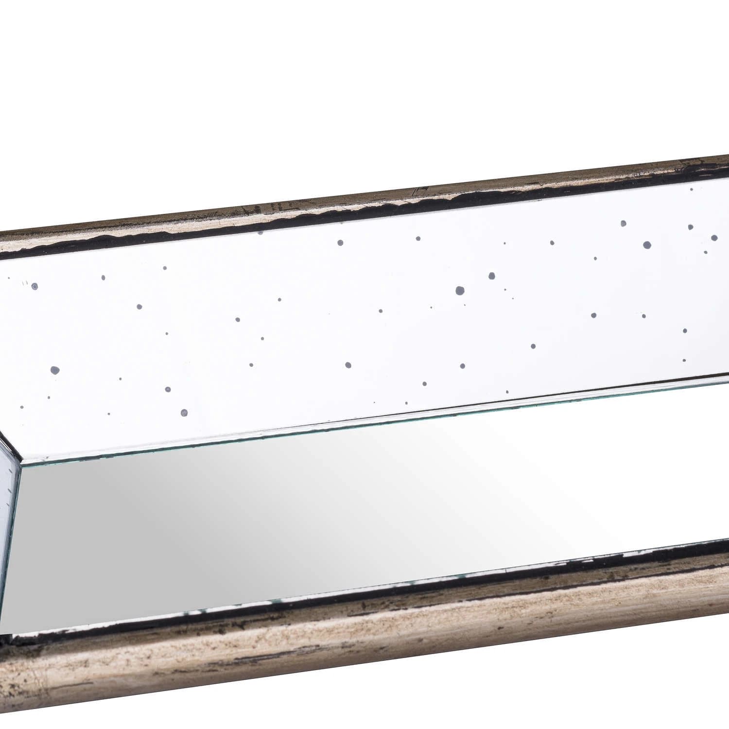 Astor Distressed Mirrored Display Tray With Wooden Detailing - Trays & baskets, photo 3 of 3