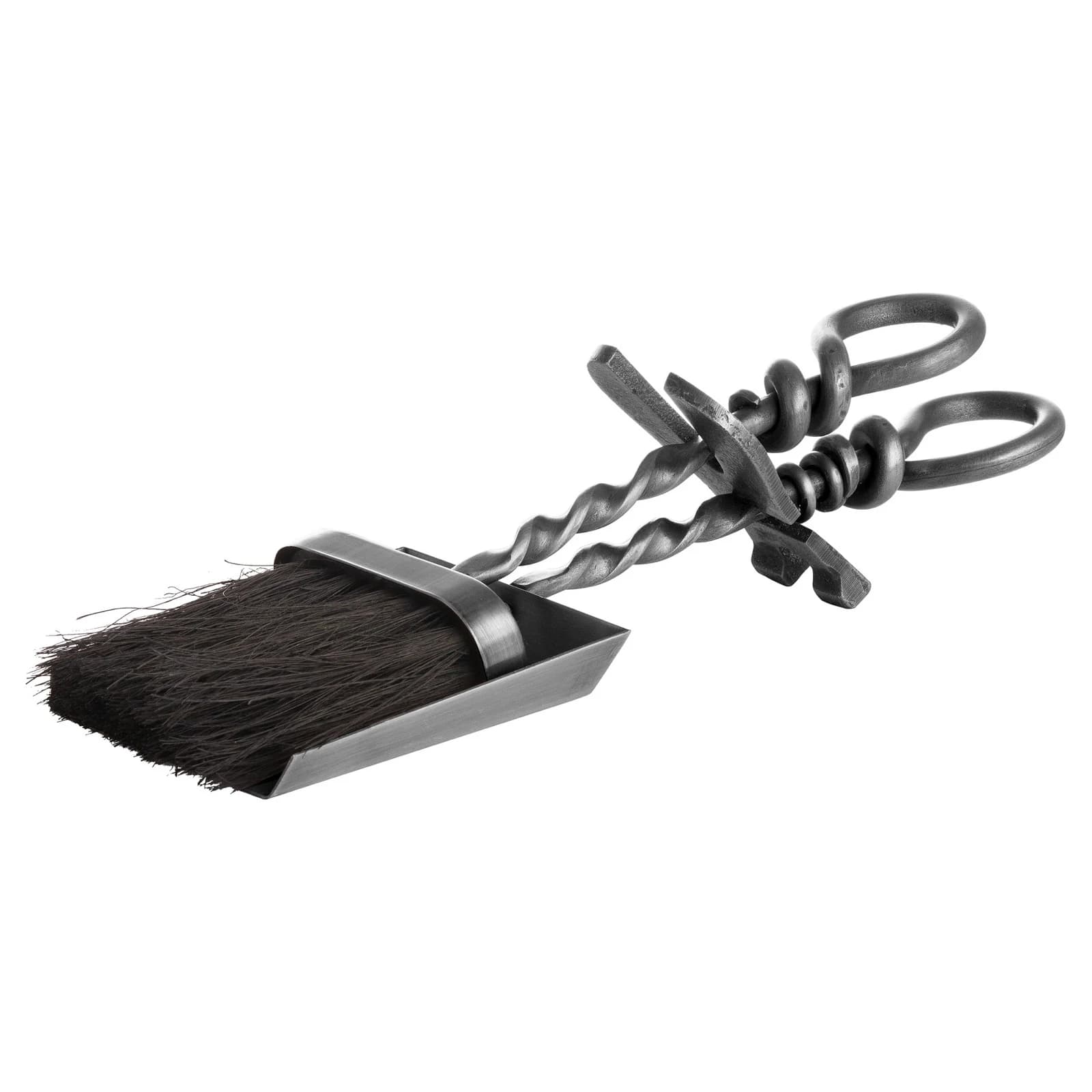 Silver Hearth Tidy Set With Hand Turned Loop Handle - Decorative, photo 3 of 4