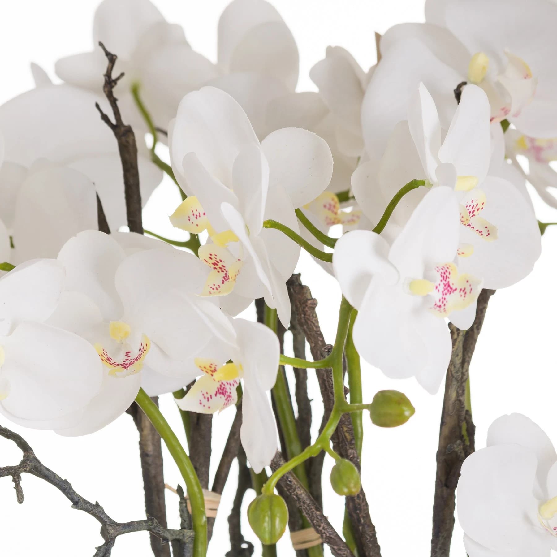 Large Stone Potted Orchid With Roots — Pack of 3 - Artificial plants & flowers, photo 2 of 3
