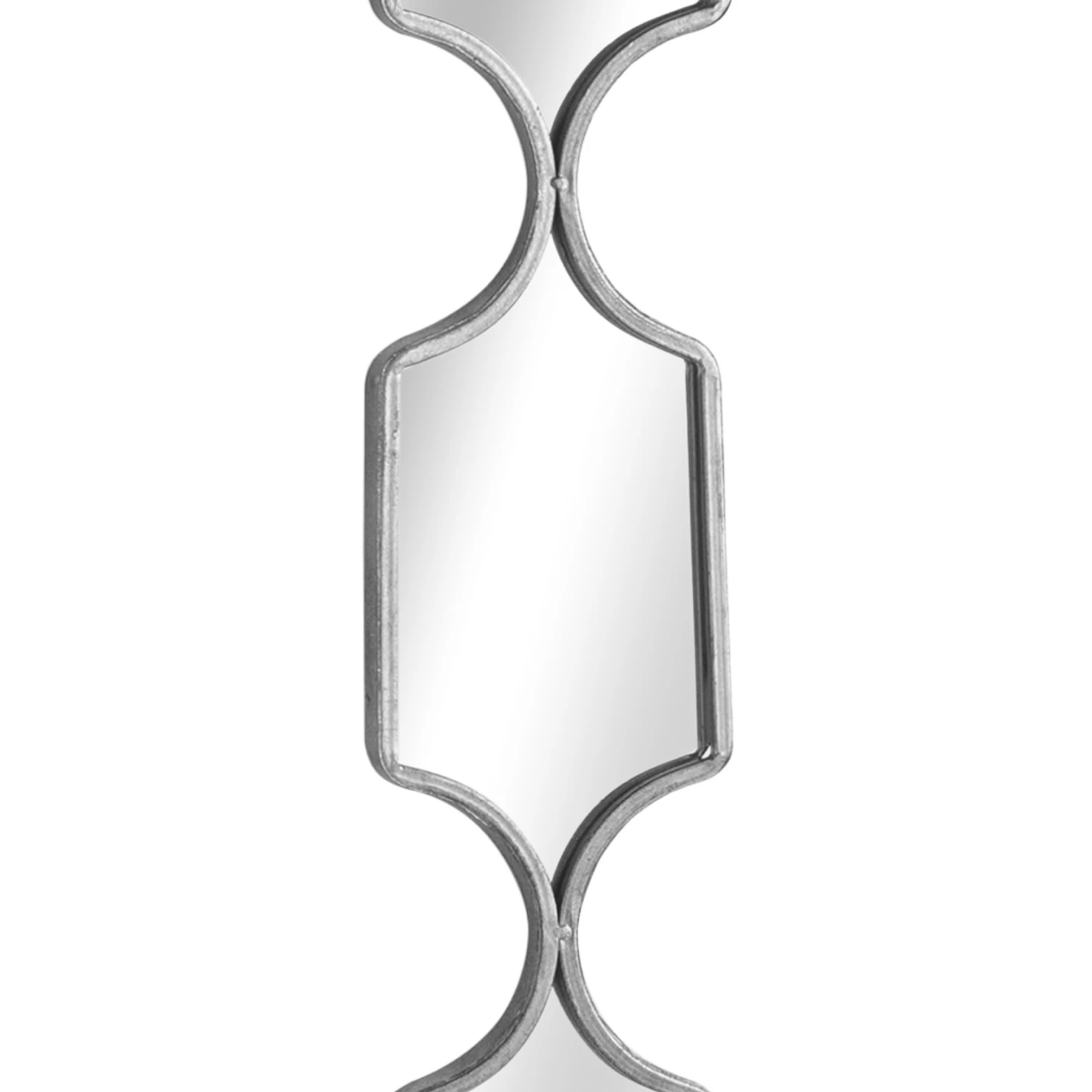 Square Decorative Hanging Collage Mirror In Silver - Mirrors, photo 2 of 2