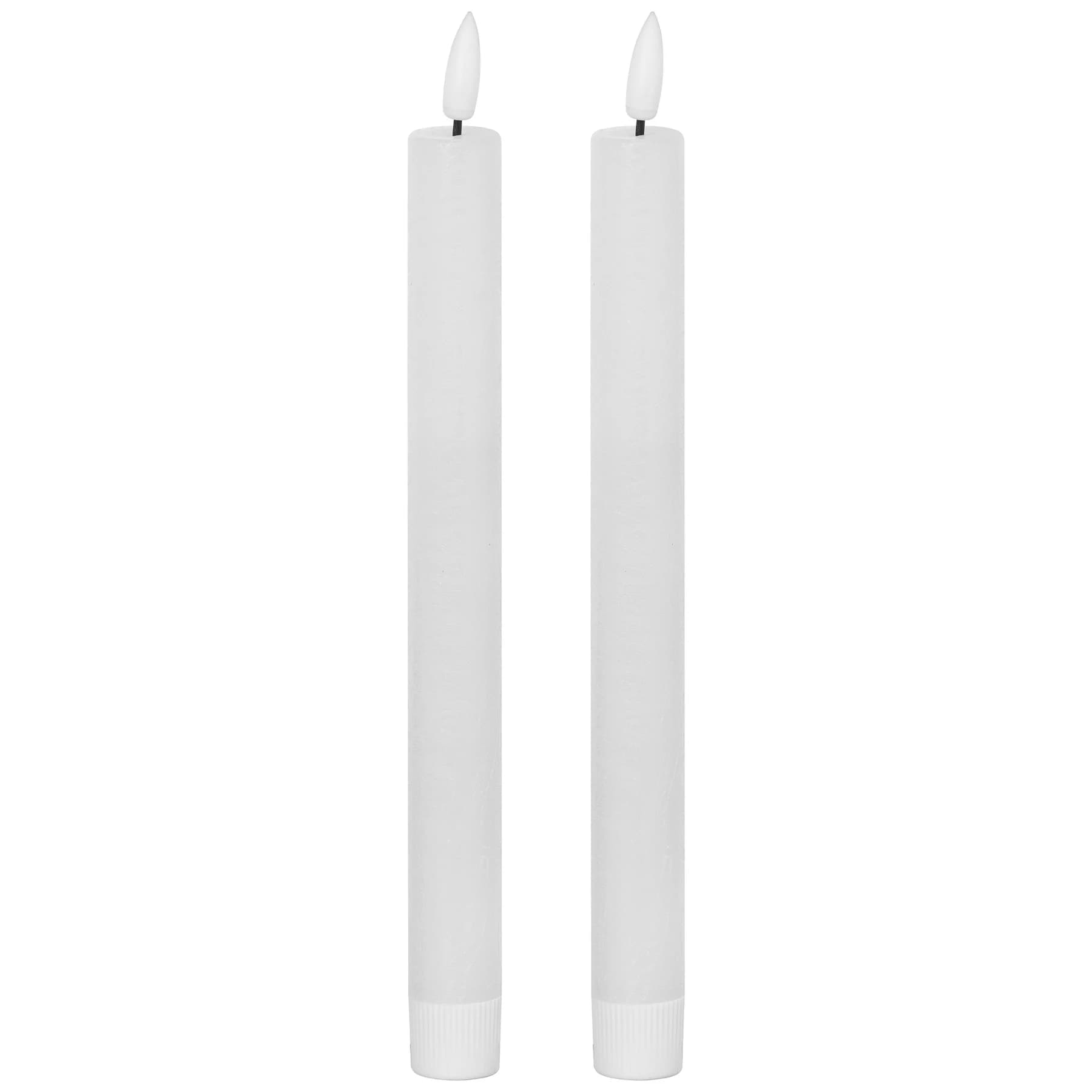 Luxe Collection Natural Glow S/ 2 White LED Dinner Candles - Candles, photo 3 of 5