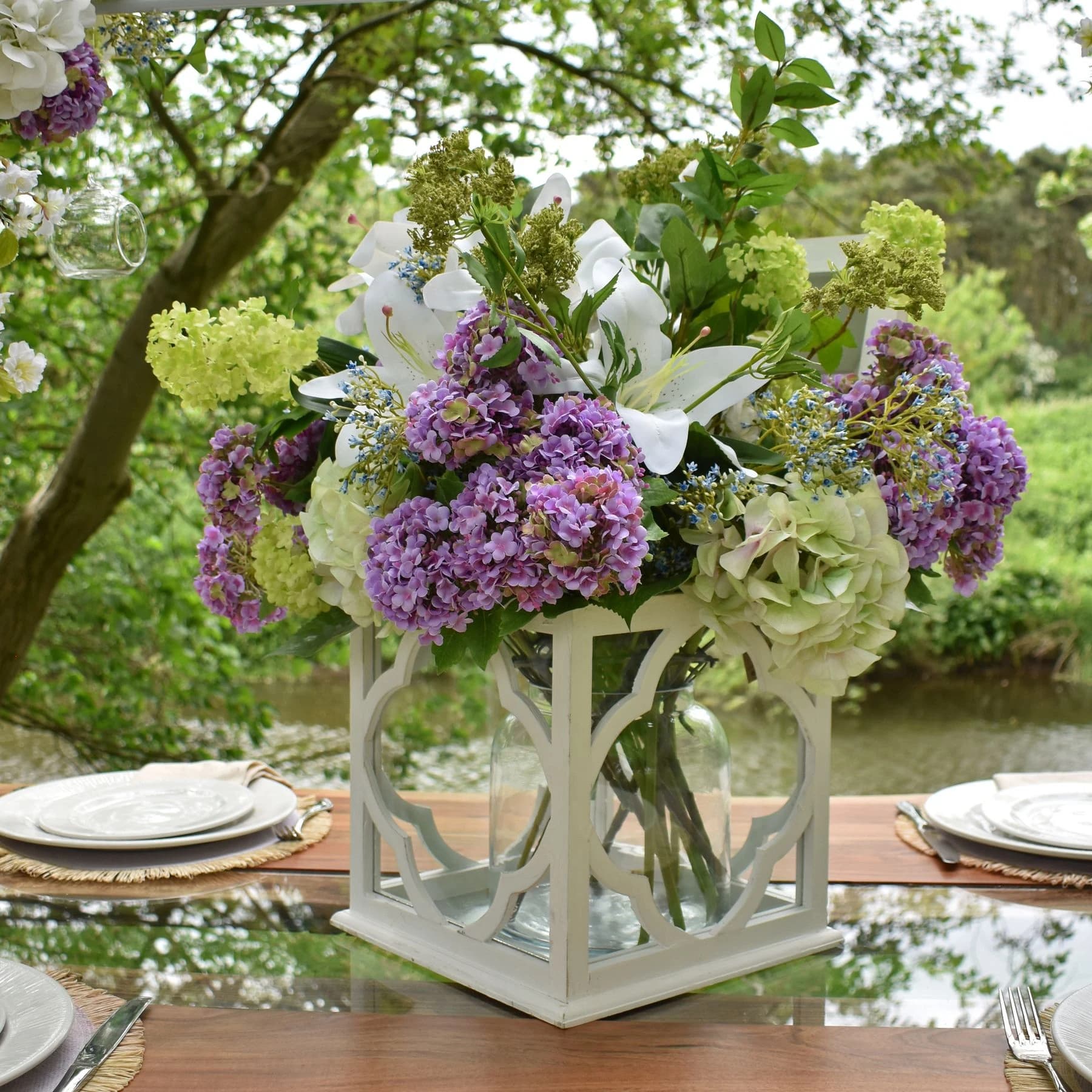 Shabby Green Single Hydrangea — Pack of 5 - Artificial plants & flowers, photo 4 of 4