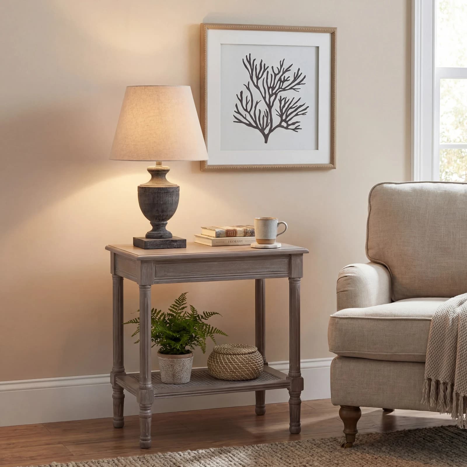 Incia Urn Wooden Table Lamp - Vases, photo 2 of 6