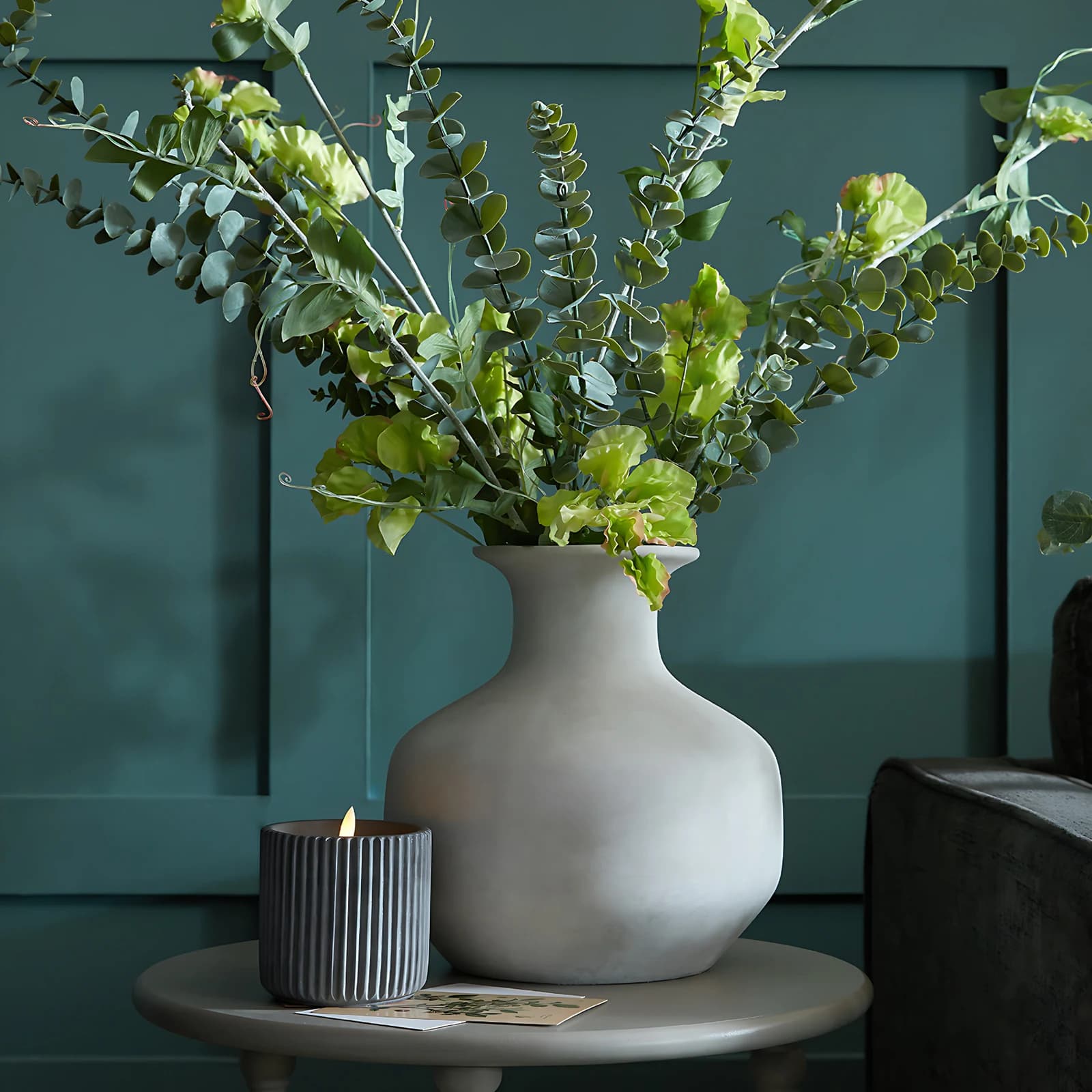 Darcy Squat Stone Vase - Vases, photo 2 of 5