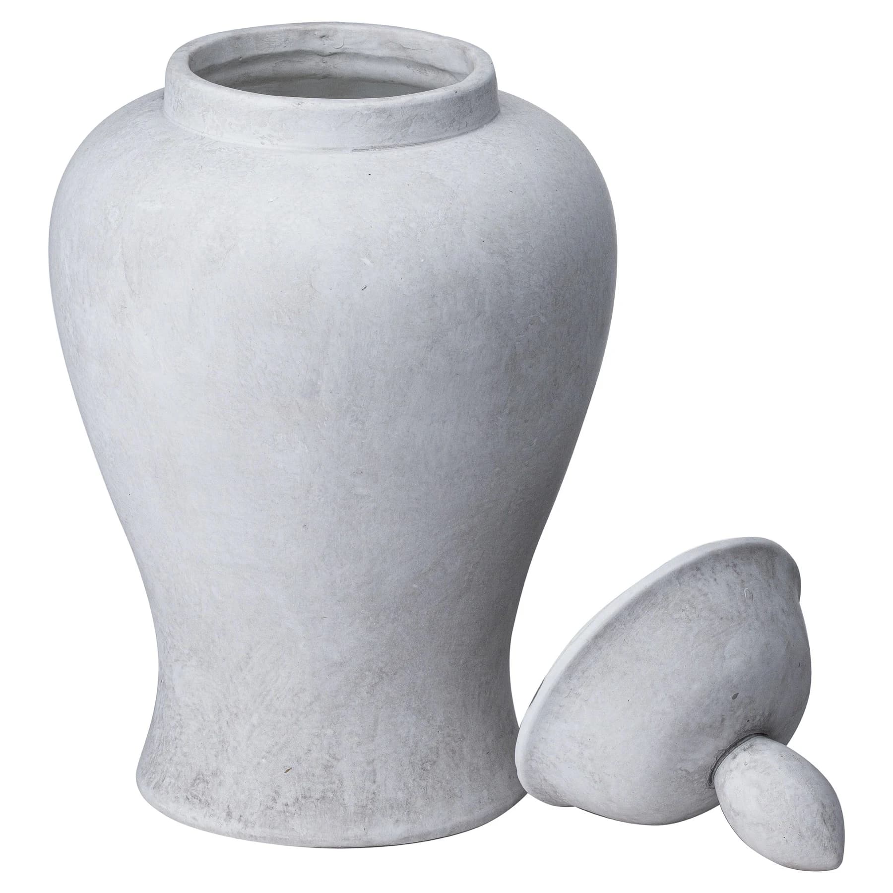 Darcy Large Stone Ginger Jar - Vases, photo 3 of 3
