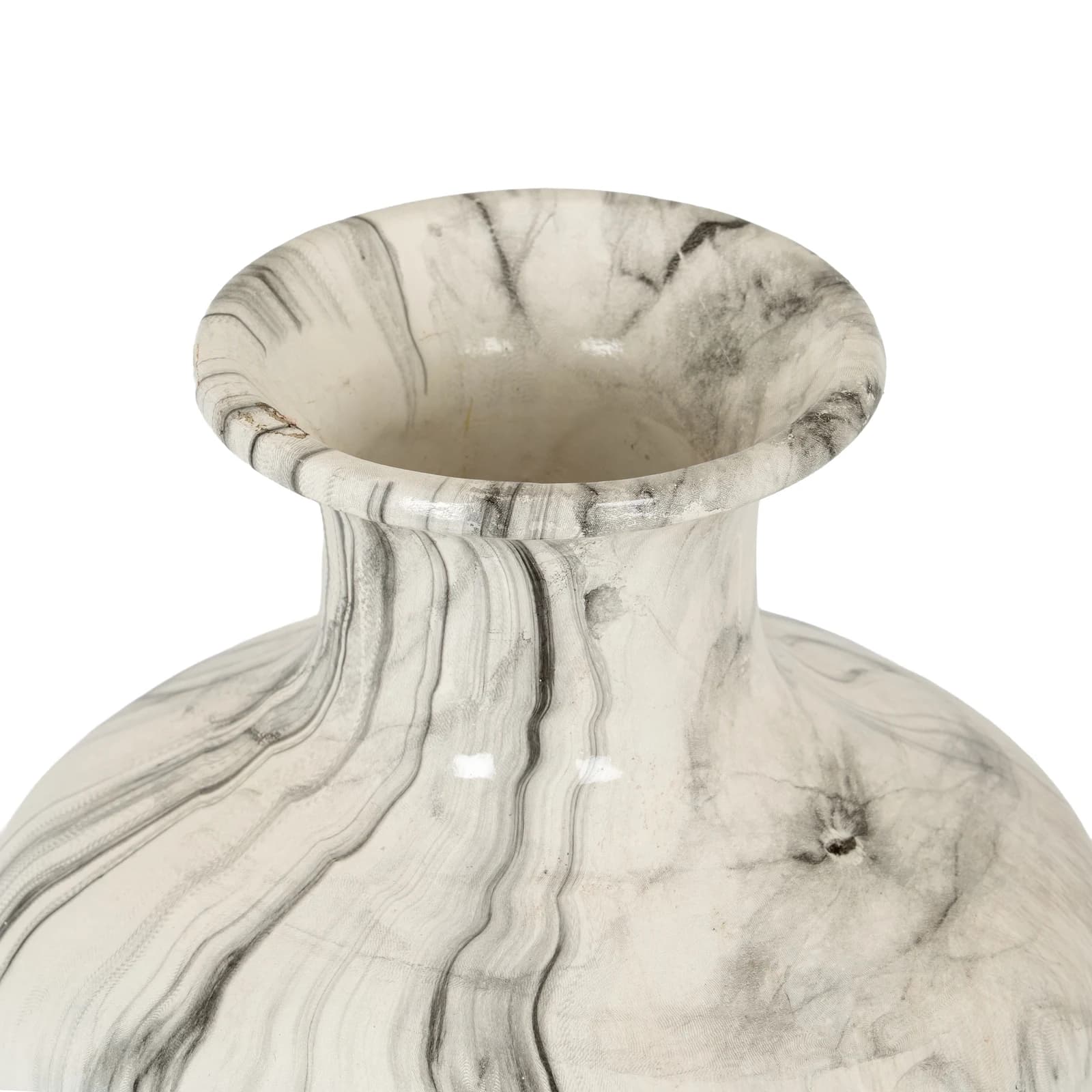 Marble Effect Squat Vase - Vases, photo 3 of 5
