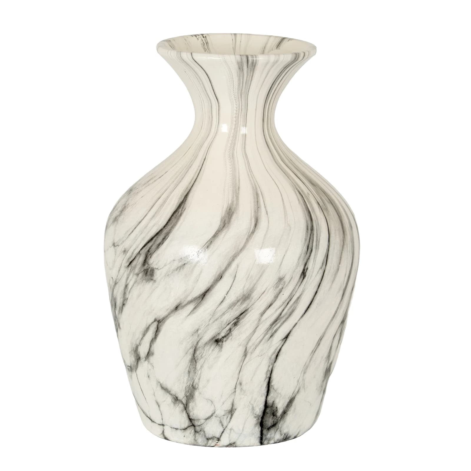 Marble Effect Ellipse Large Vase - Vases, photo 2 of 6