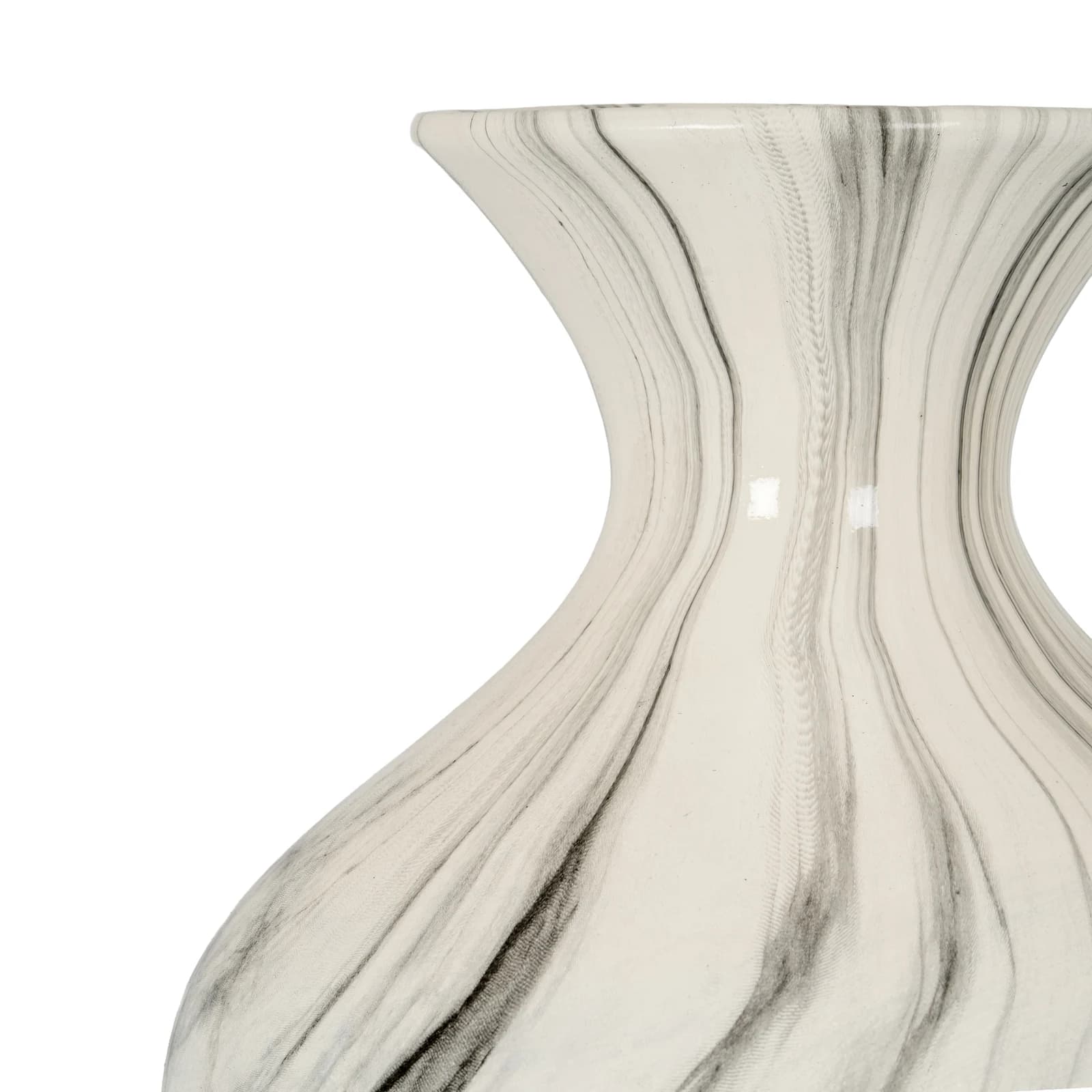 Marble Effect Ellipse Large Vase - Vases, photo 4 of 6