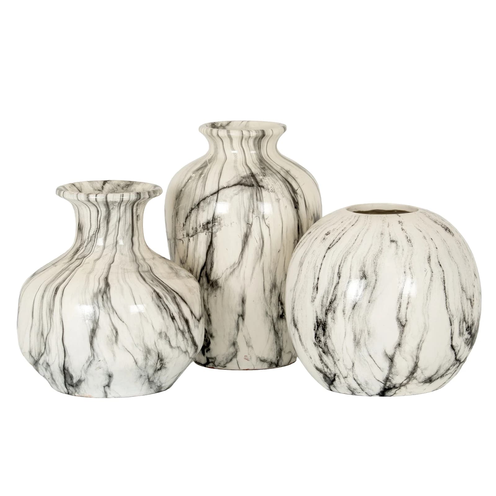 Marble Effect Pudding Vase - Vases, photo 4 of 4