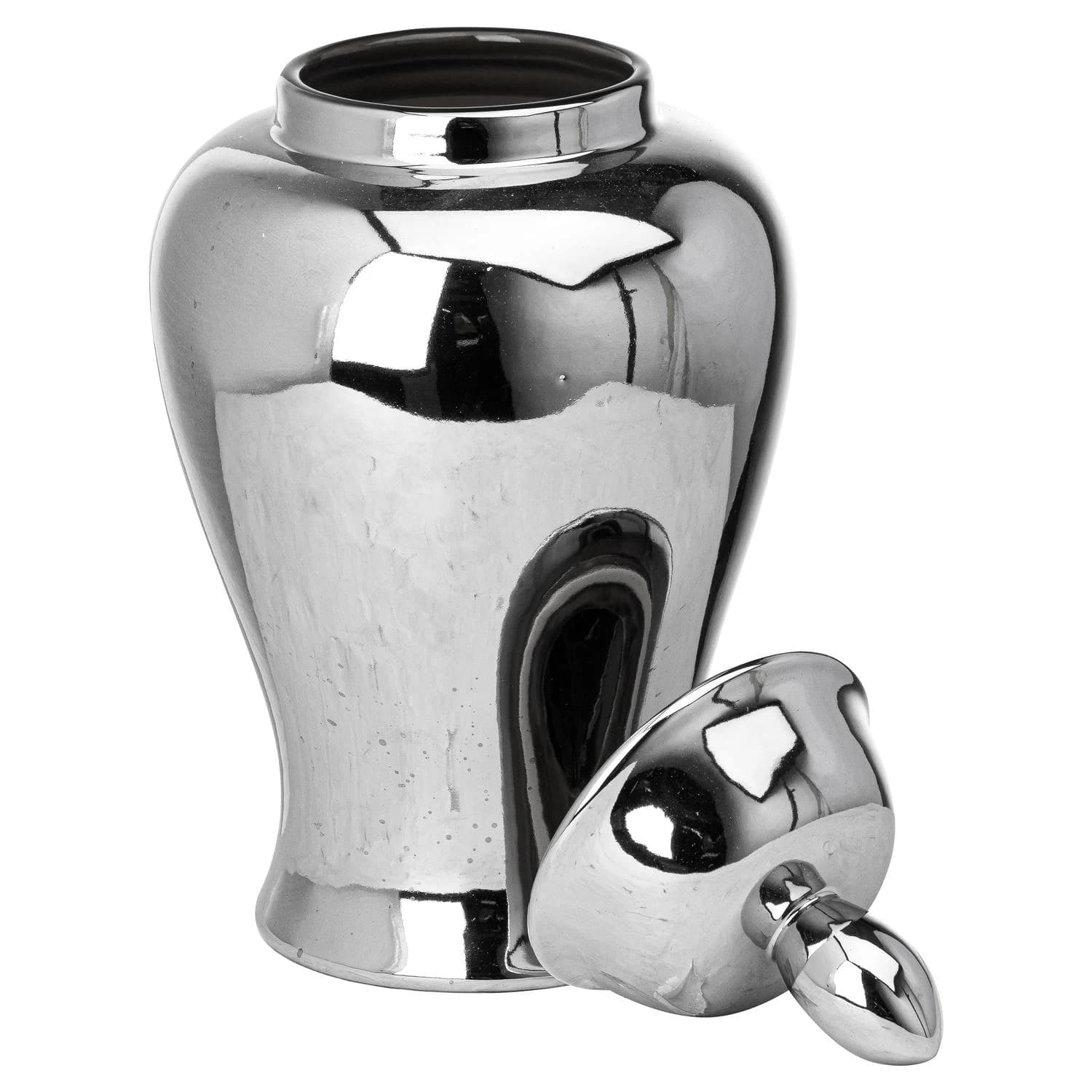 Chrome Large Ginger Jar - Vases, photo 2 of 2