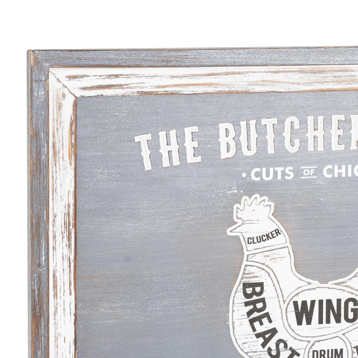 Butchers Cuts Chicken Wall Plaque - Sculptures & ornaments, photo 2 of 3